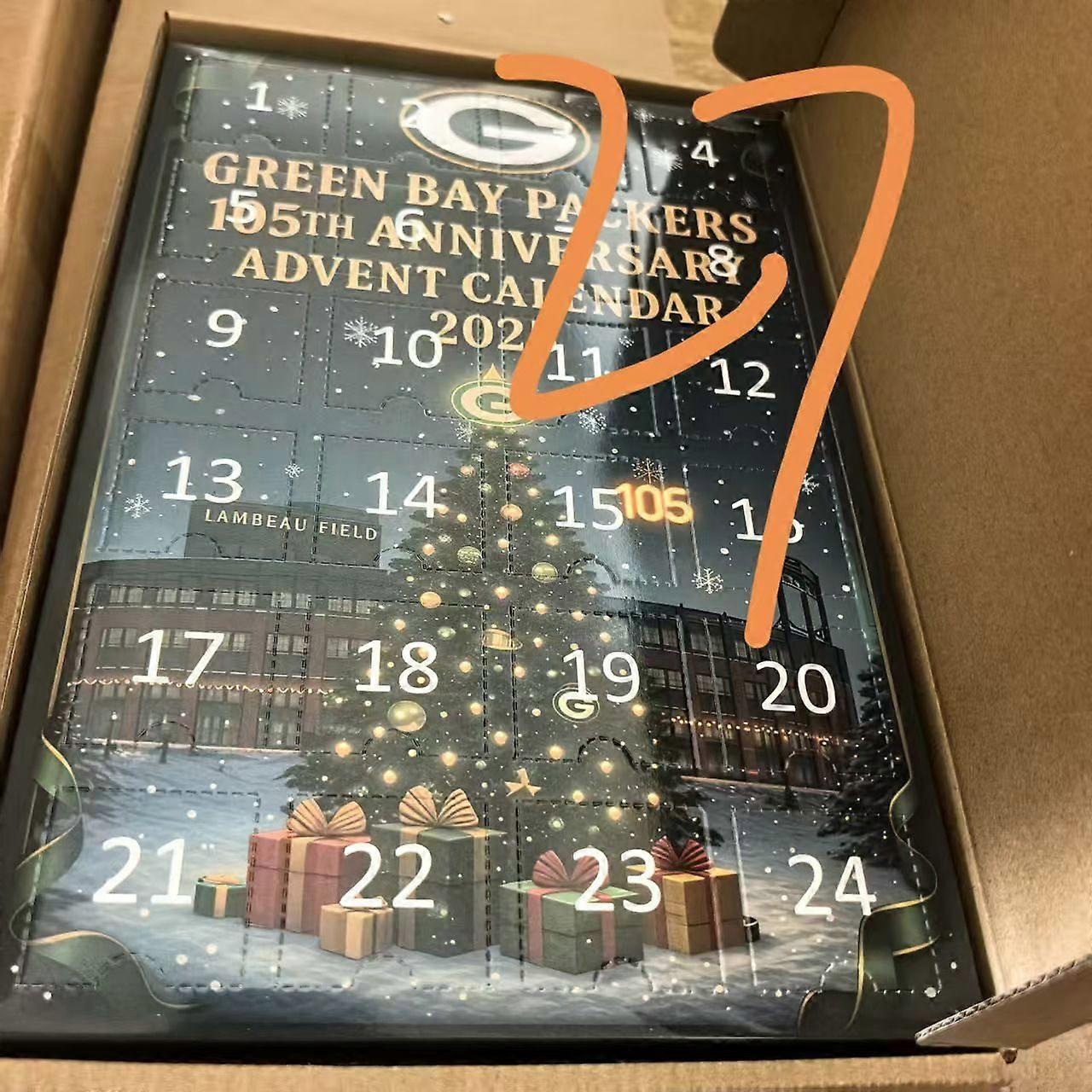 Ημερολόγιο Χριστουγέννων Advent 2025 - Ημερολόγιο αντίστροφης μέτρησης 24 ημερών, Πράσινο κουτί στόριων τυφλών 2D ακρυλικά κρεμαστά στολίδια, χριστουγεννιάτικο δέντρο, κουτί στόριων τυφλών για παιδιά