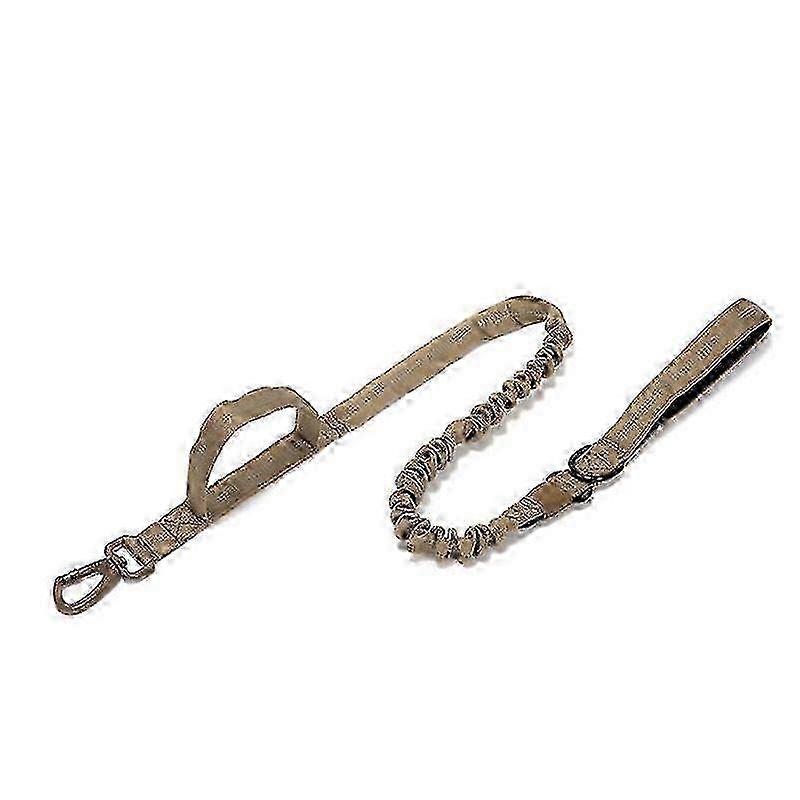 Military Bungee Dog Leash Elastic Leads Rope With 2 Padded Control Handle For Medium And Small Dogs With Reflective Strips