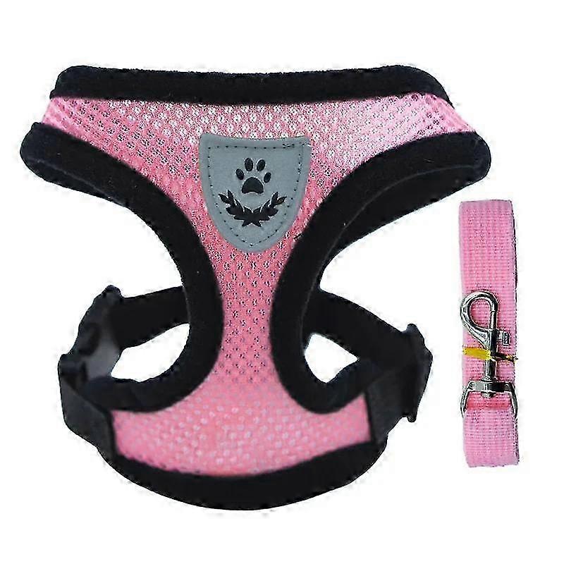 2025 Pet Cat Harness Adjustable Mesh Walking Lead Leash Puppy Vest Polyester Breathable Kitten Accessories for Small Medium Dog