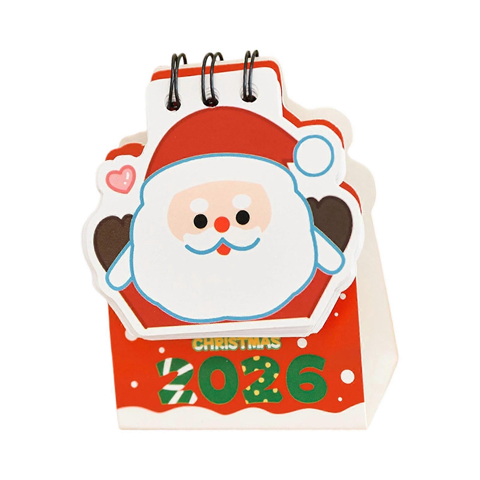 Compacts 2026 Christmas Monthly Calendar Desk Schedule Planner With Ample Writing Space For Office Home And Travel Use Multicolor