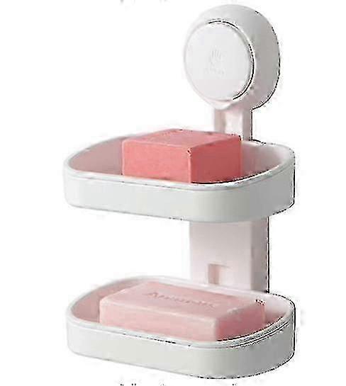 z Double Wall Mounted Soap Dish White