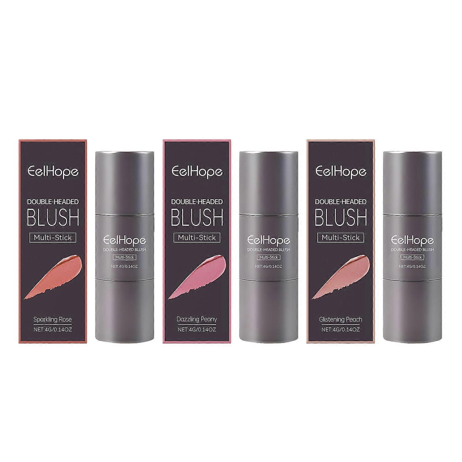 Double-Headed Blush Multi-Purpose Stick Contains Hyaluronic Acid And Vitamin E