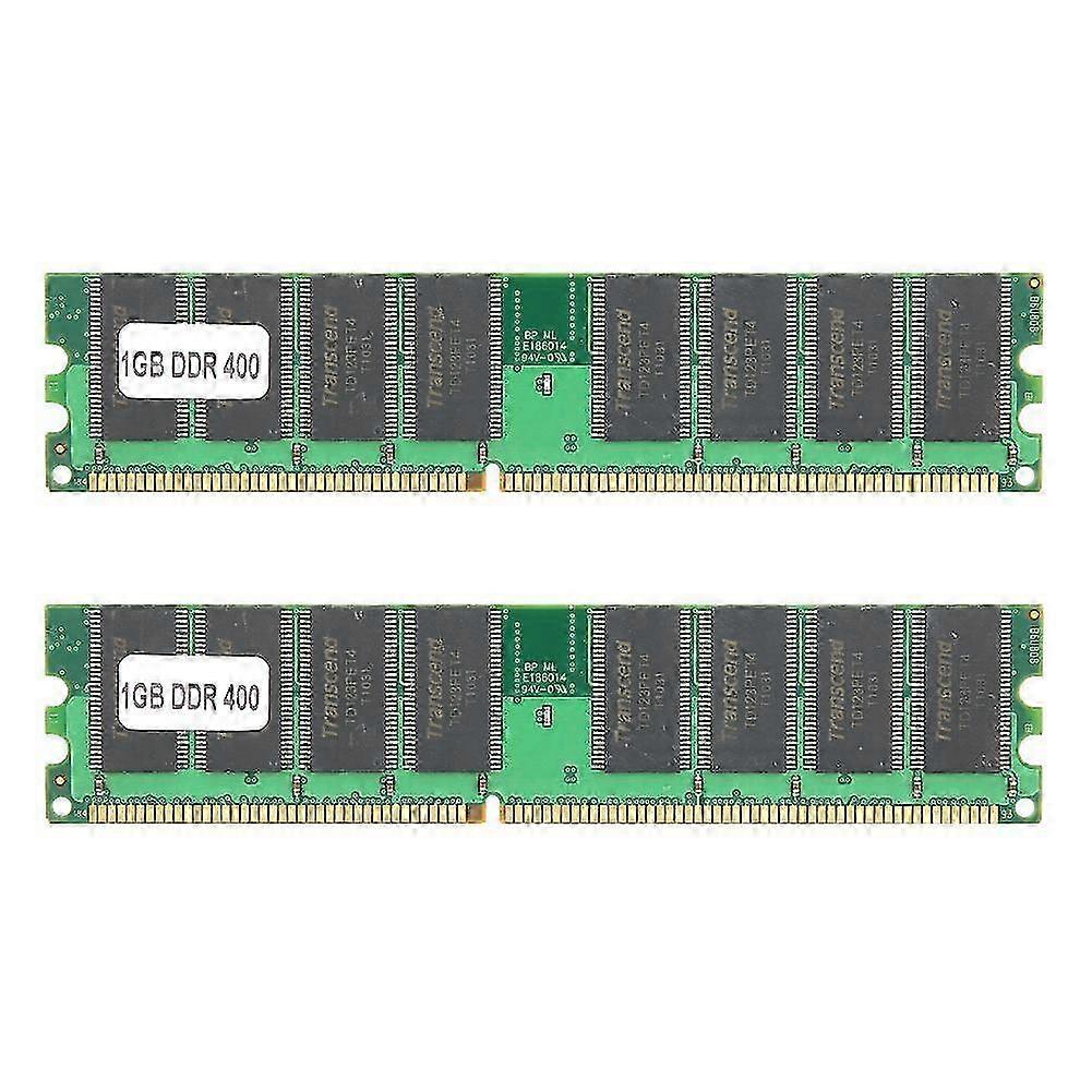 2Pcs Memory Module Desktop Computer for AMD DoubleSided 16Grain DDR 1GB 400Mhz PC3200