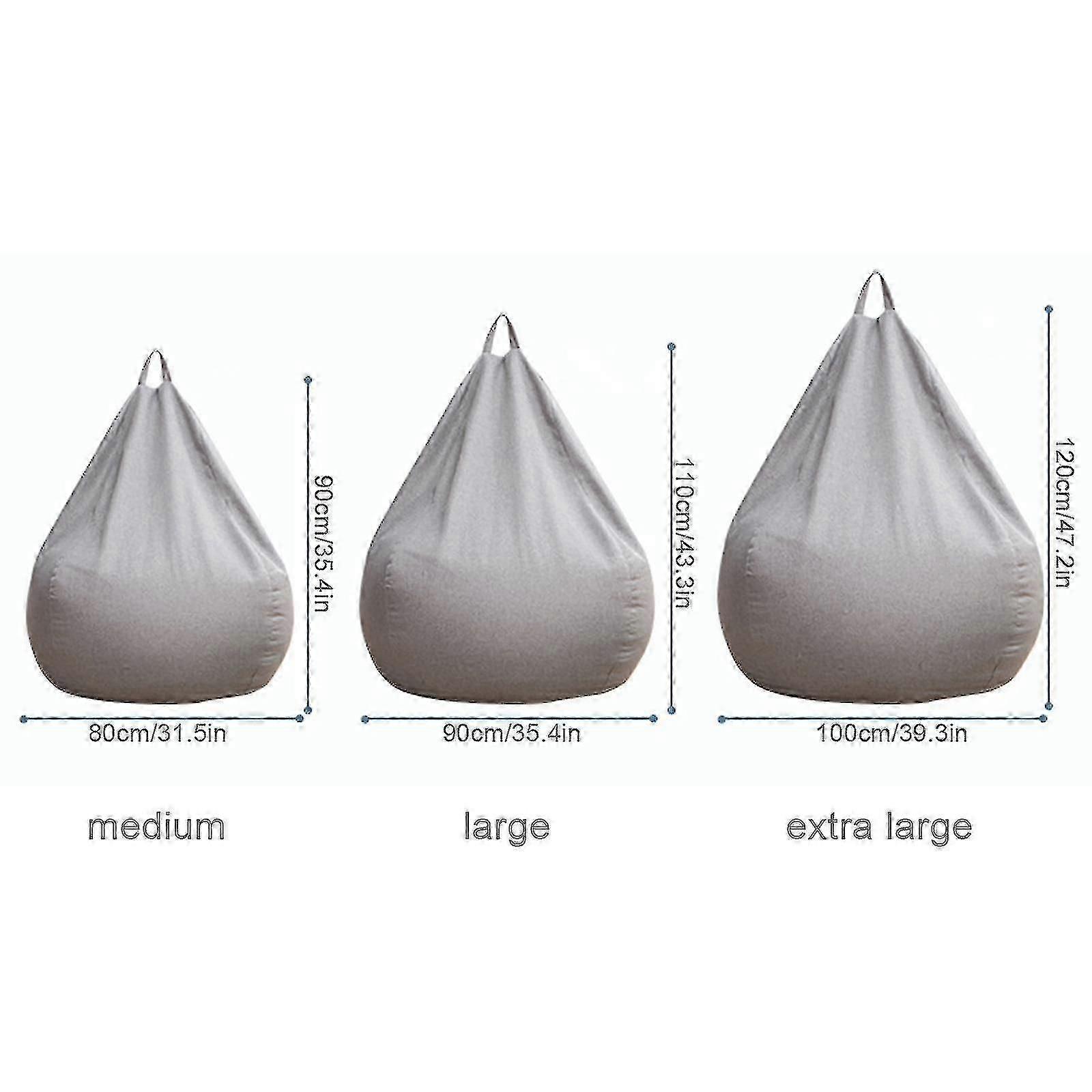 新作 特大ビーンバッグチェア カウチソファカバー 屋内用 大人用 子供用 レイジーラウンジャー プロモーション価格