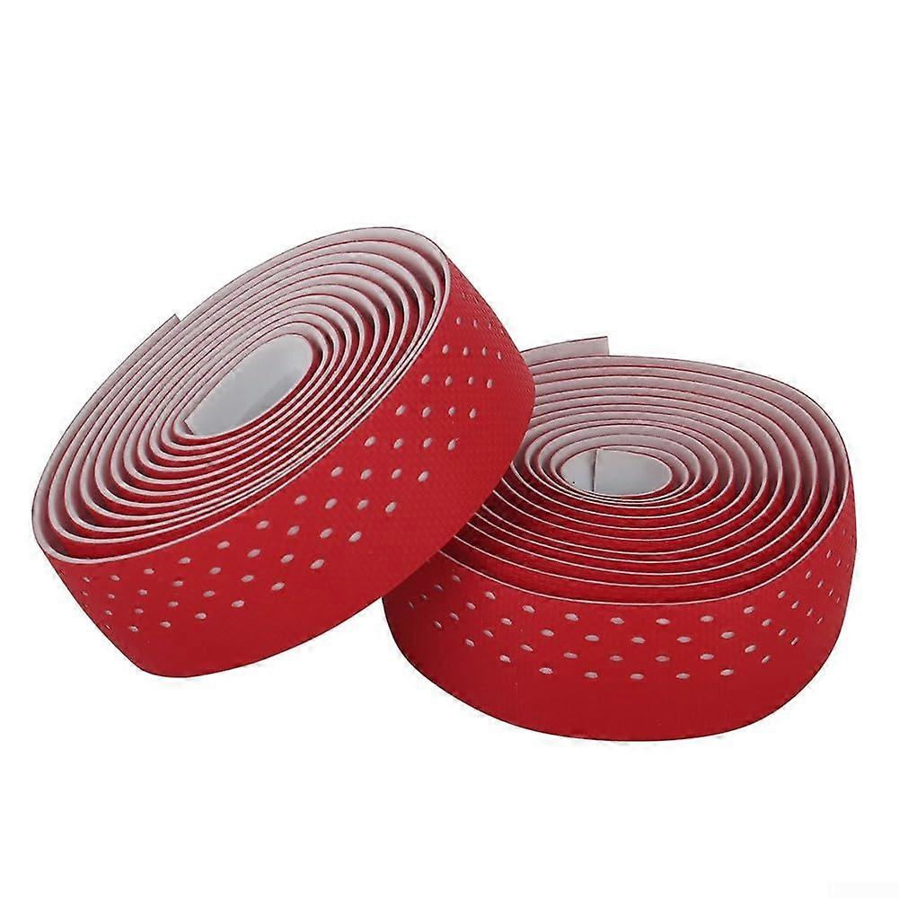 Elastic PU Silicone Handlebar Tape With EVA Padding For Road Bikes  NonSlip ShockAbsorbing Cycling Grip, Color Red