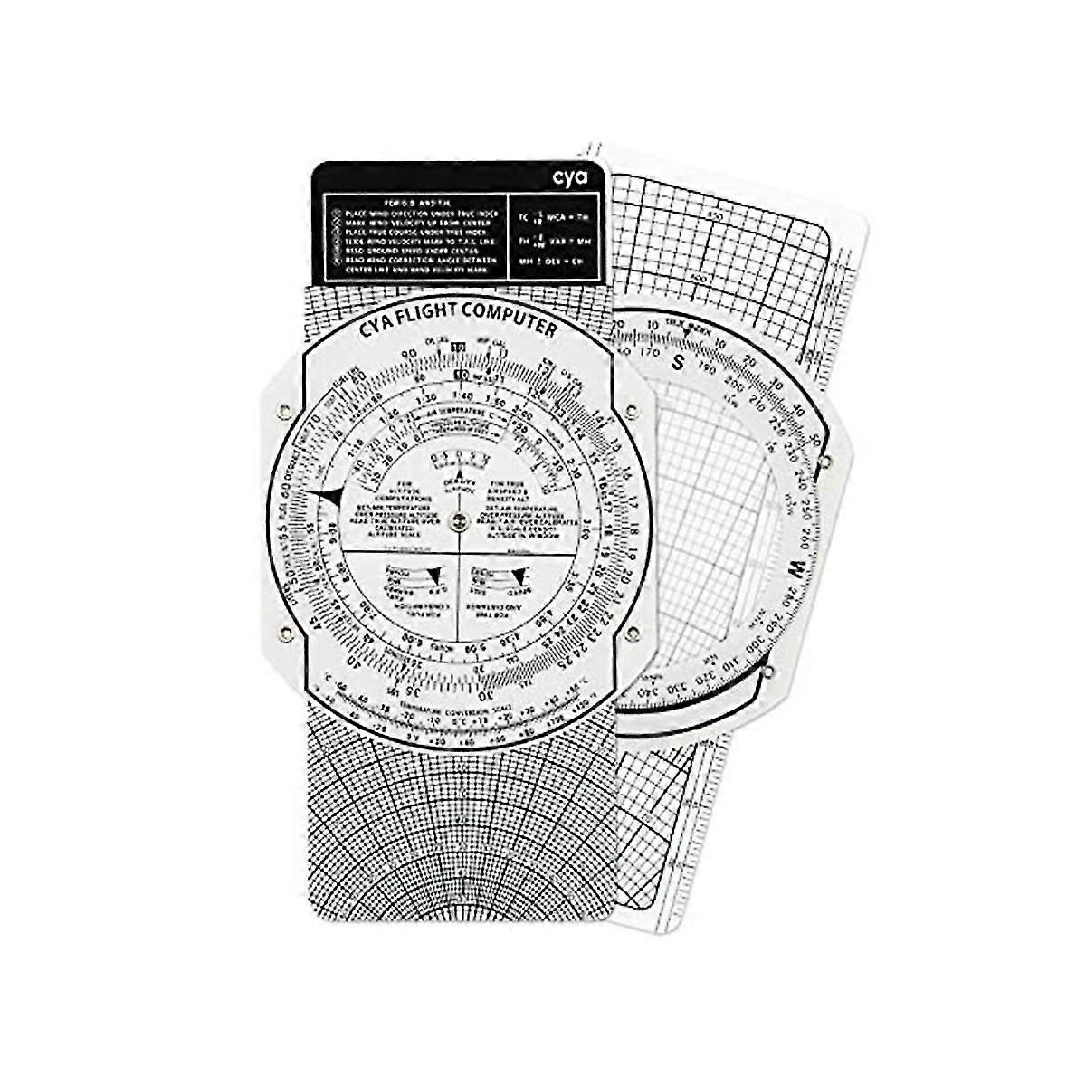 E6b Plast Flight Computer, patentert Aviation Pilot Flight Computer Kalkulator Standard Flight Tra