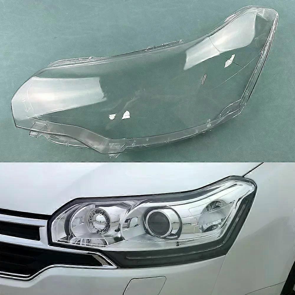 For Citroen C5 2010~2016  Headlamp Transparent Cover Headlight Shell Lens Replace The Original Lampshade Plexiglass