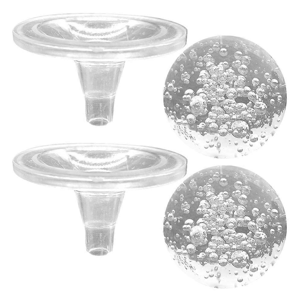 2Sets Crystal Ball Holder Kit for Transparent Glass Decor