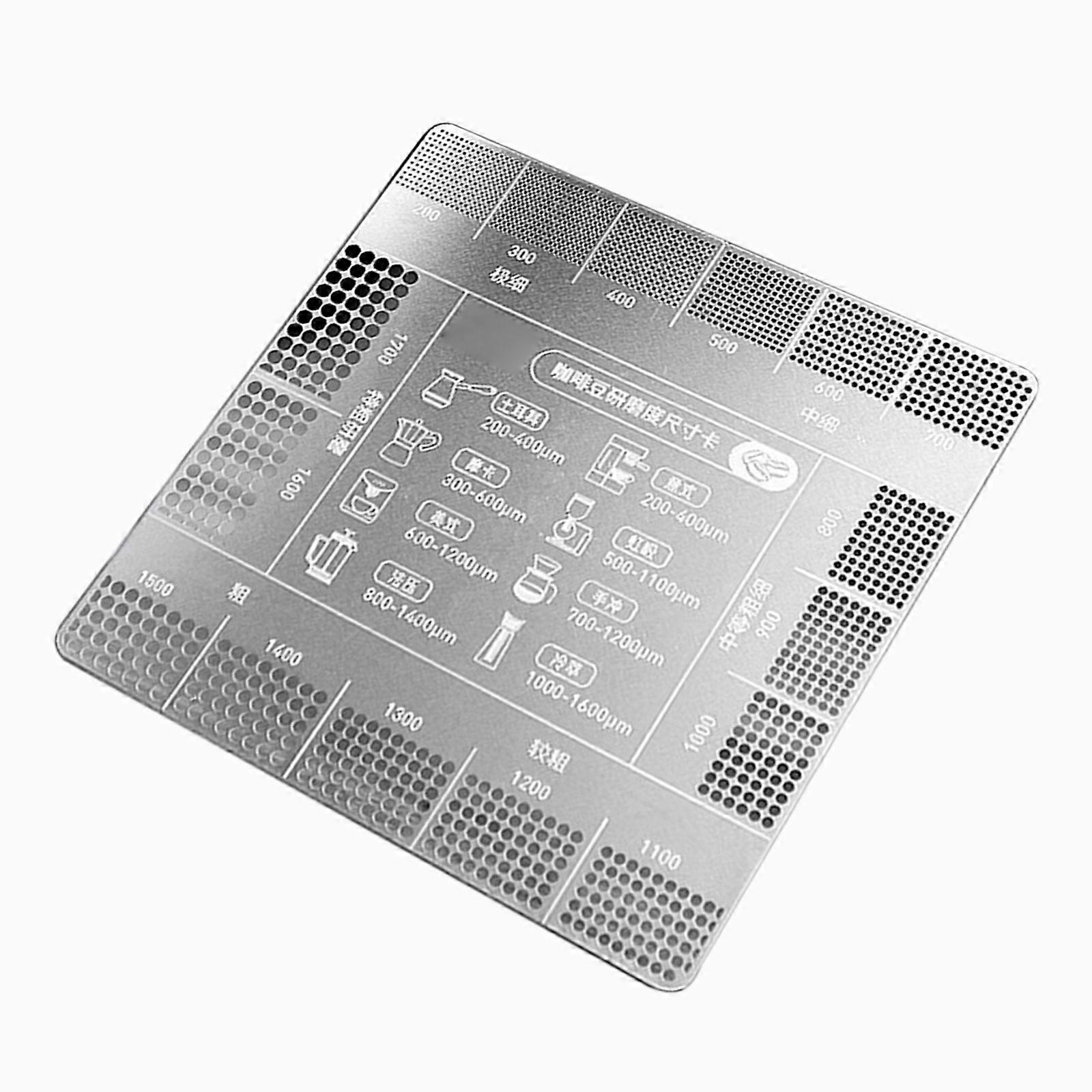 Coffee Grind Size Chart Coffee Grind Reference Card Easy To Clean For Home Use And Professional Coffee Shops Multicolor