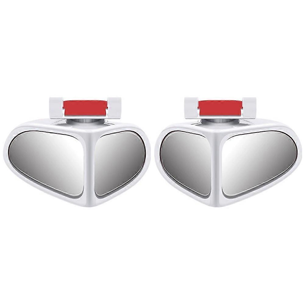 Car Rearview Mirror Blind Spot Mirror Front and Rear Wheels 360° Adjustable Wideangle Blind Spot Reflective Reversing