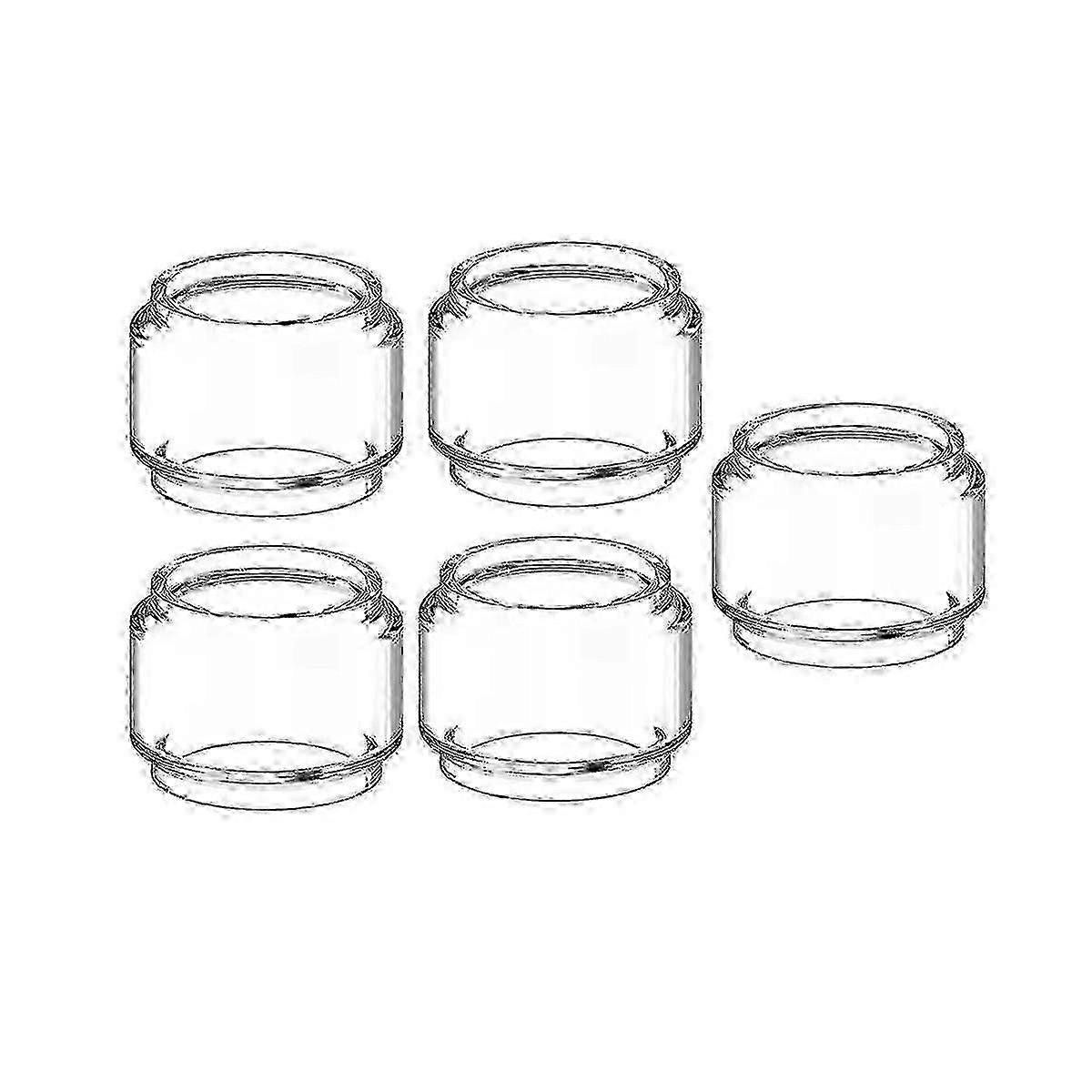 5 pcs lâmpadas de vidro de vidro pyrex tanque para GeekVape Zeus Sub Ohm / Zeus X RTA 4.5ml (transparente)