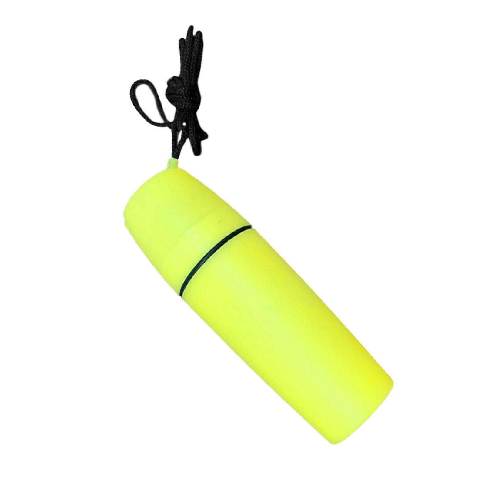 1Pc Multifunctional Container Portable Water Resistant Storage Pouches With Detachable Coin Tube For Poolside Use  Yellow Color