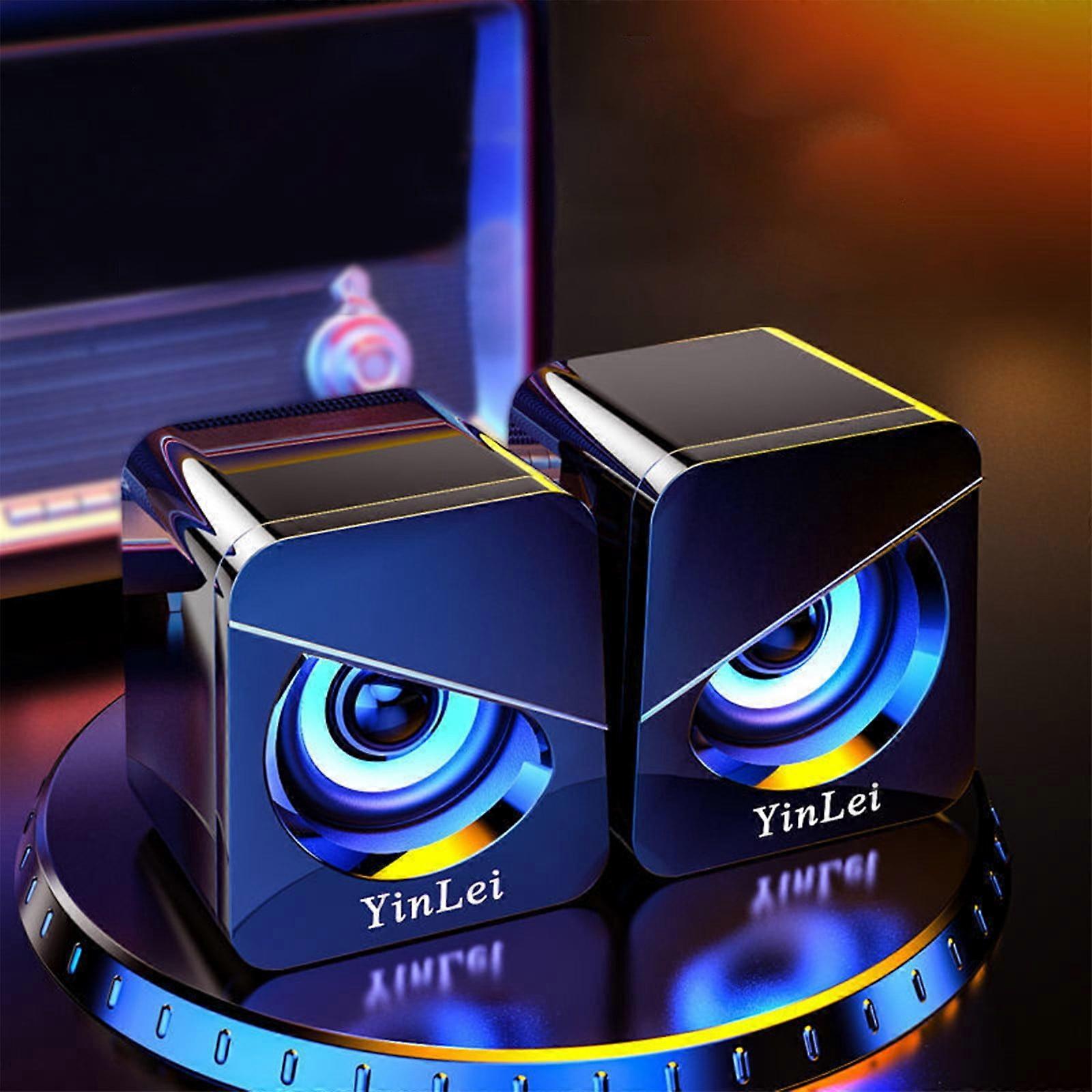 2024 New Clearance, Bluetooth Speakers for Desktop, Compatible with Computer, Laptop, USB Mini Speaker with Subwoofer