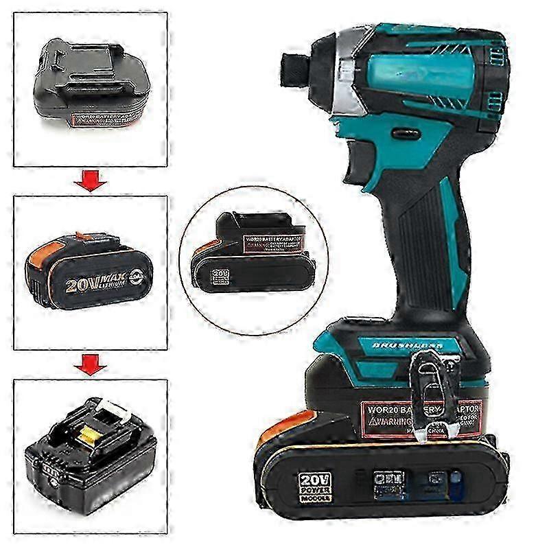Adapter For Worx 20V 4PIN Li-ion Battery Convert To For Makita 18V Power Tool