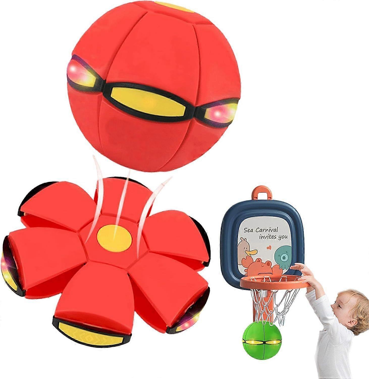 Exquisite Magic Metaball Bouncing Ball: Childrens Bouncing Ball Magic Metaball, Interactive Flying Saucer Bouncy Balls, Dual Form Freely Switchable Wi