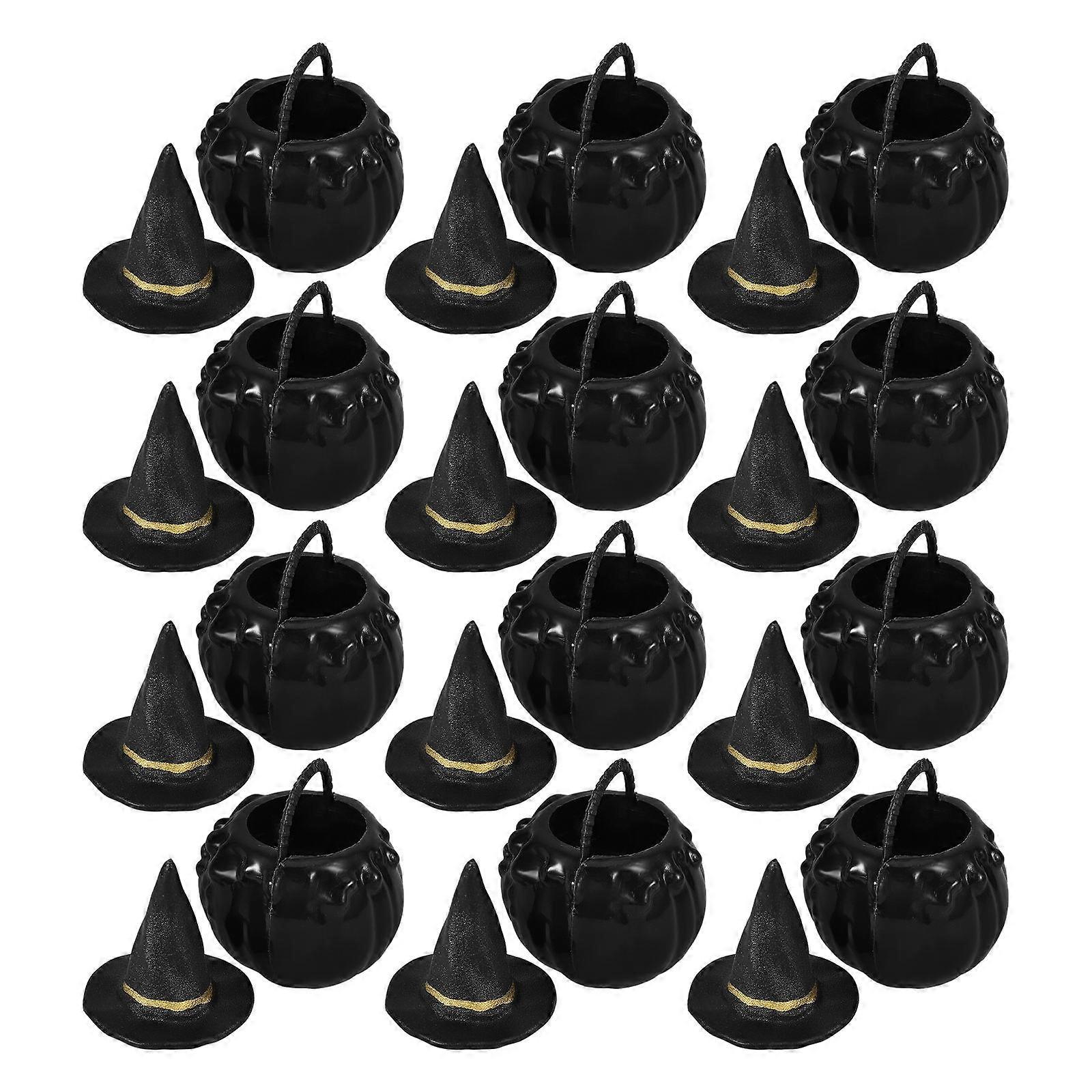 Hats for Halloween Decoration 1Set Plastic Black