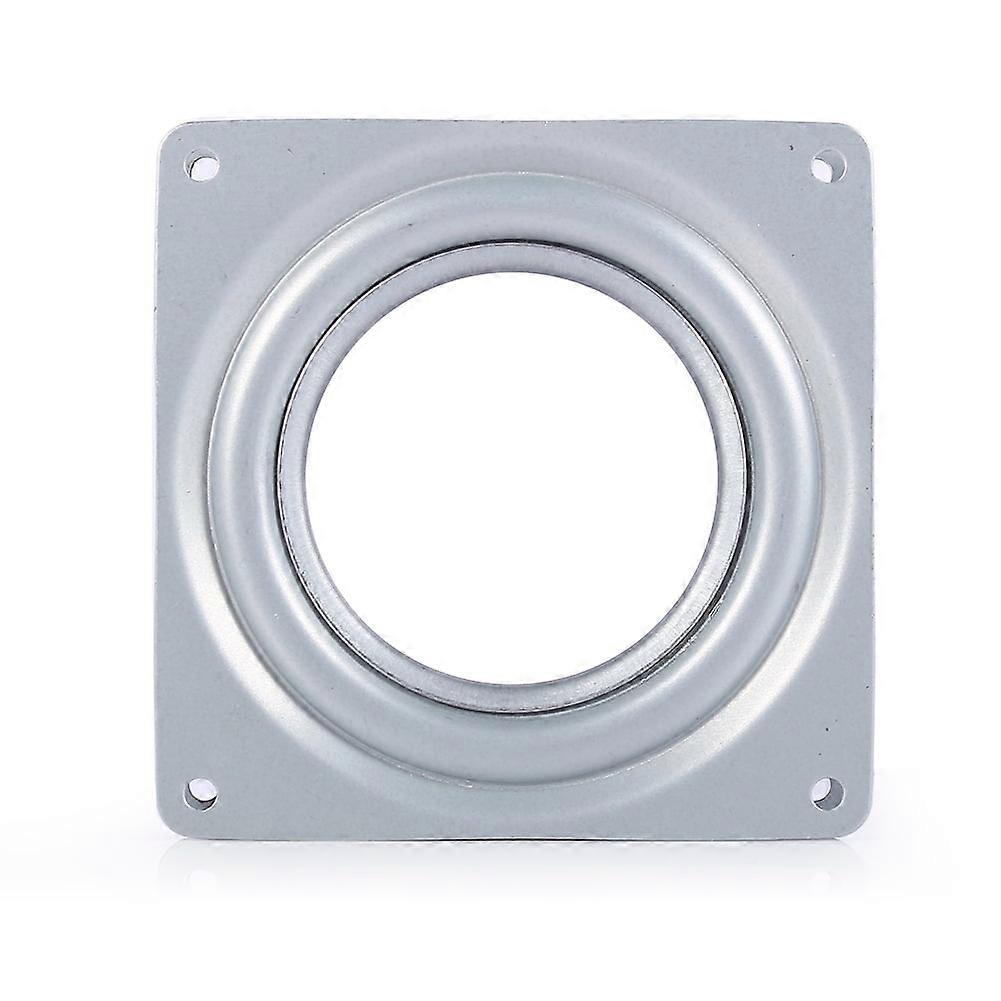 Rotating Swivel Plate - Square Metal Lazy Susan Bearing Turntable TV Rack Desk Tool 4"