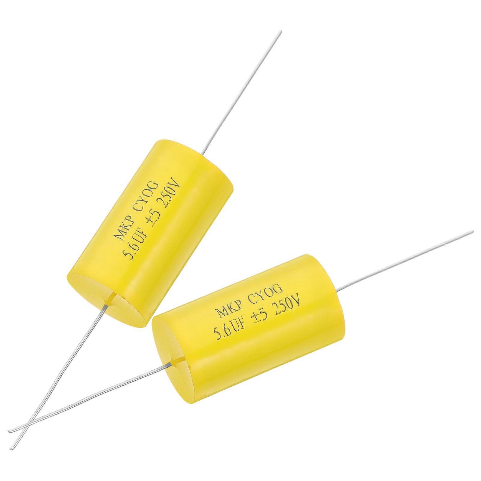 Industrial Axial Audio Speaker Crossover Capacitor High Precision 2Pcs