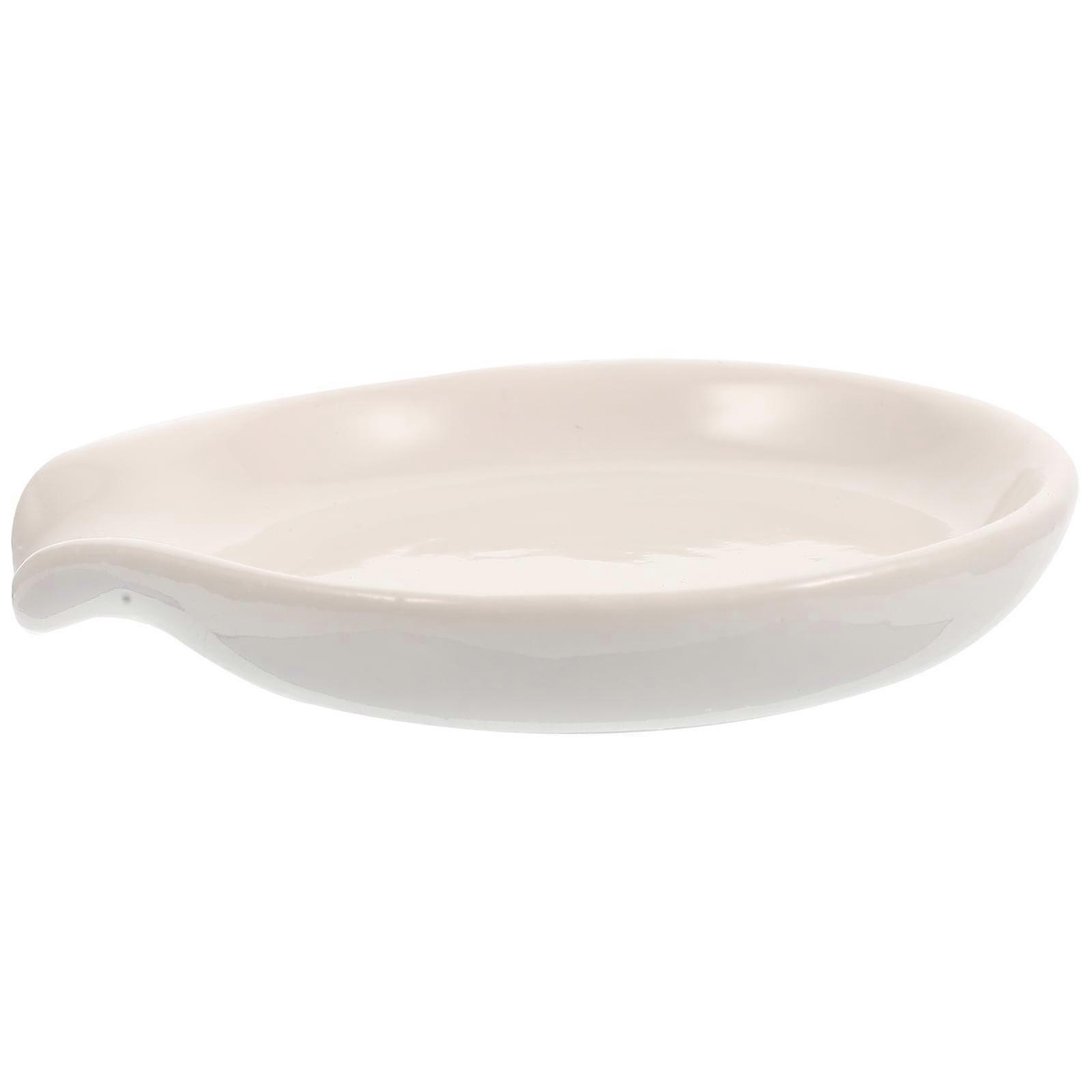 White Kitchen Gear Utensils Countertop Spoon Rest Spoons Holder