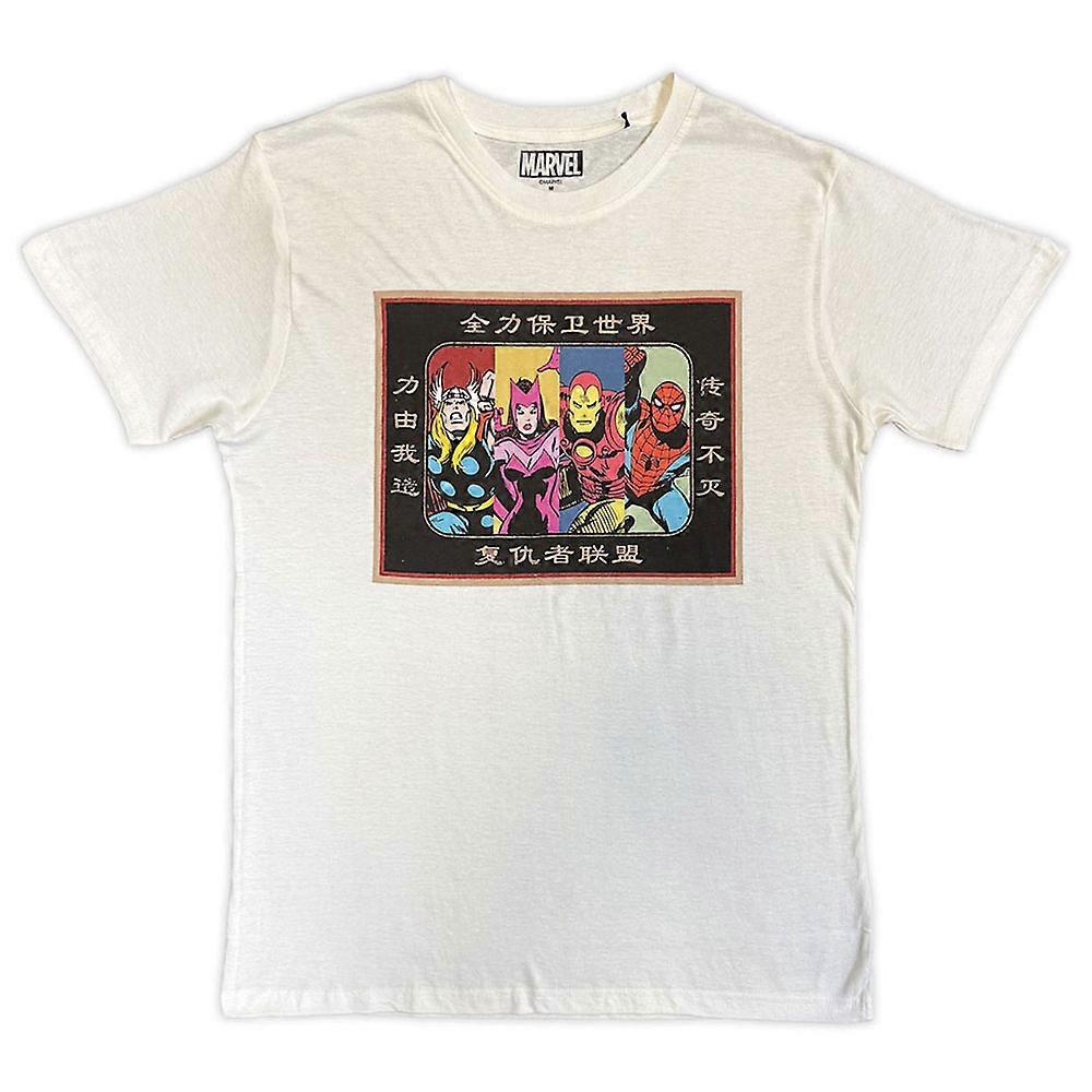 Marvel Comics Avengers Framed Japanese T Shirt