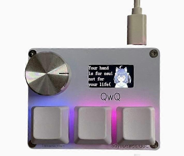 Sayodevice Osu O3cHall switch Magnetic linear switchKeyboard with knob and screen