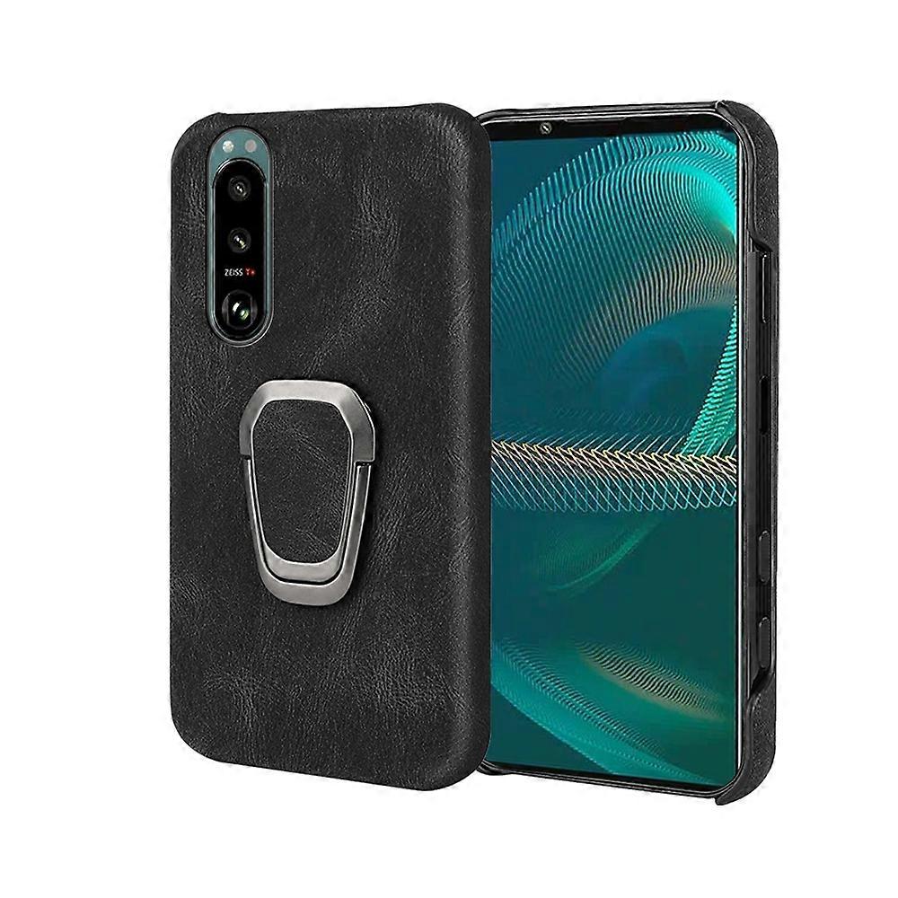 For Sony Xperia 5 III Ring Holder PU Phone Case