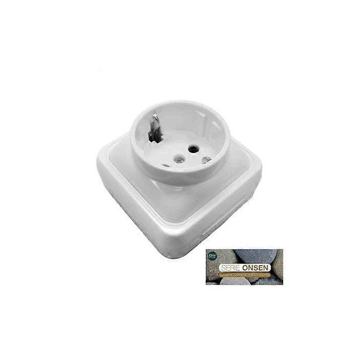 Schuko Socket T/tl Surface ''Onsen Series'' (Blister Pack)