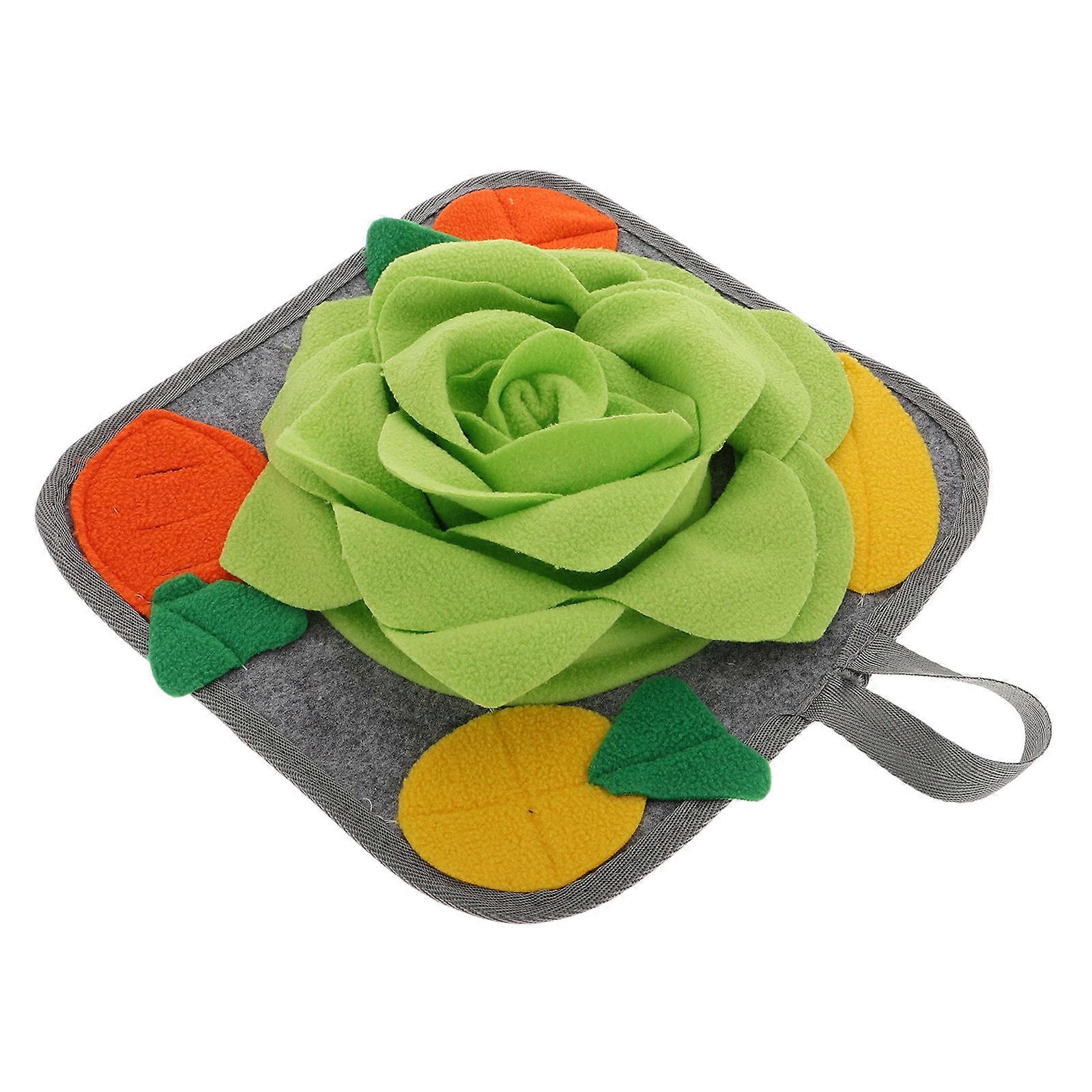 Rabbit Foraging Mat Interactive Toy For Guinea Pigs Chinchillas Ferrets Multi Machine Washable 1Set