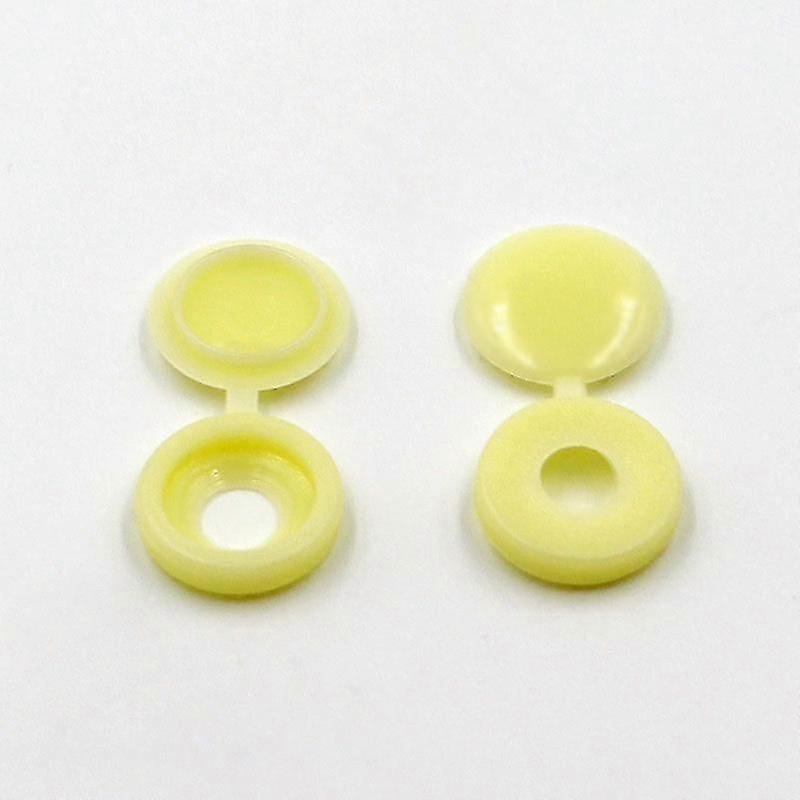 100 Pcs Screw Caps Fold Snap Covers Plastic Washer