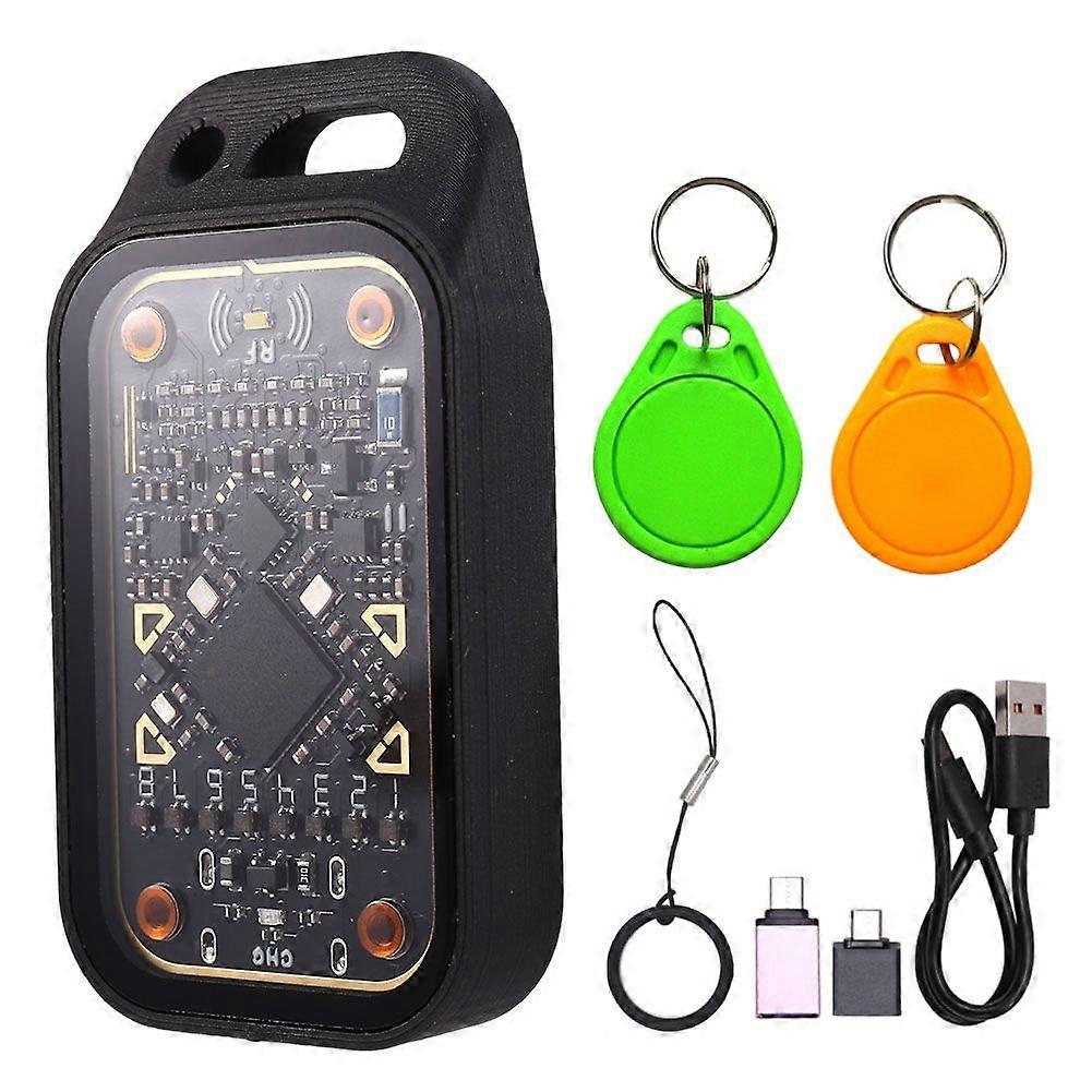 Chameleon Ultra Plus RFID Smart Card Emulator Smart Chip Reader IC ID Card Decode Reset+Automatic Polling+2XUID Keychain