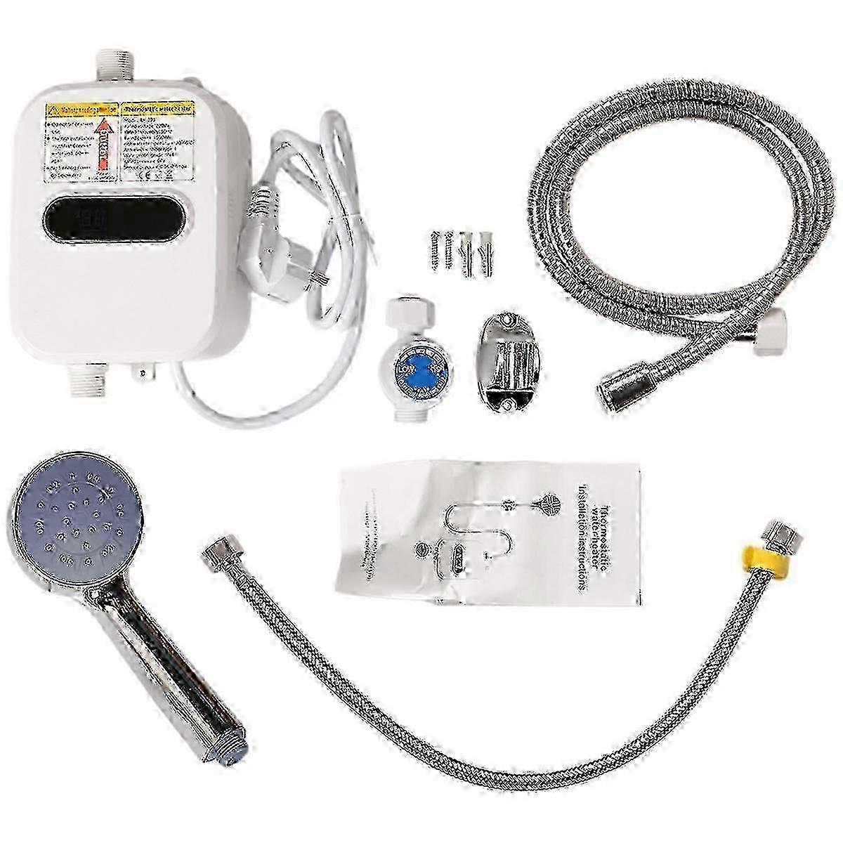 Water heater for shower point of use, 220V 3500W European plug.