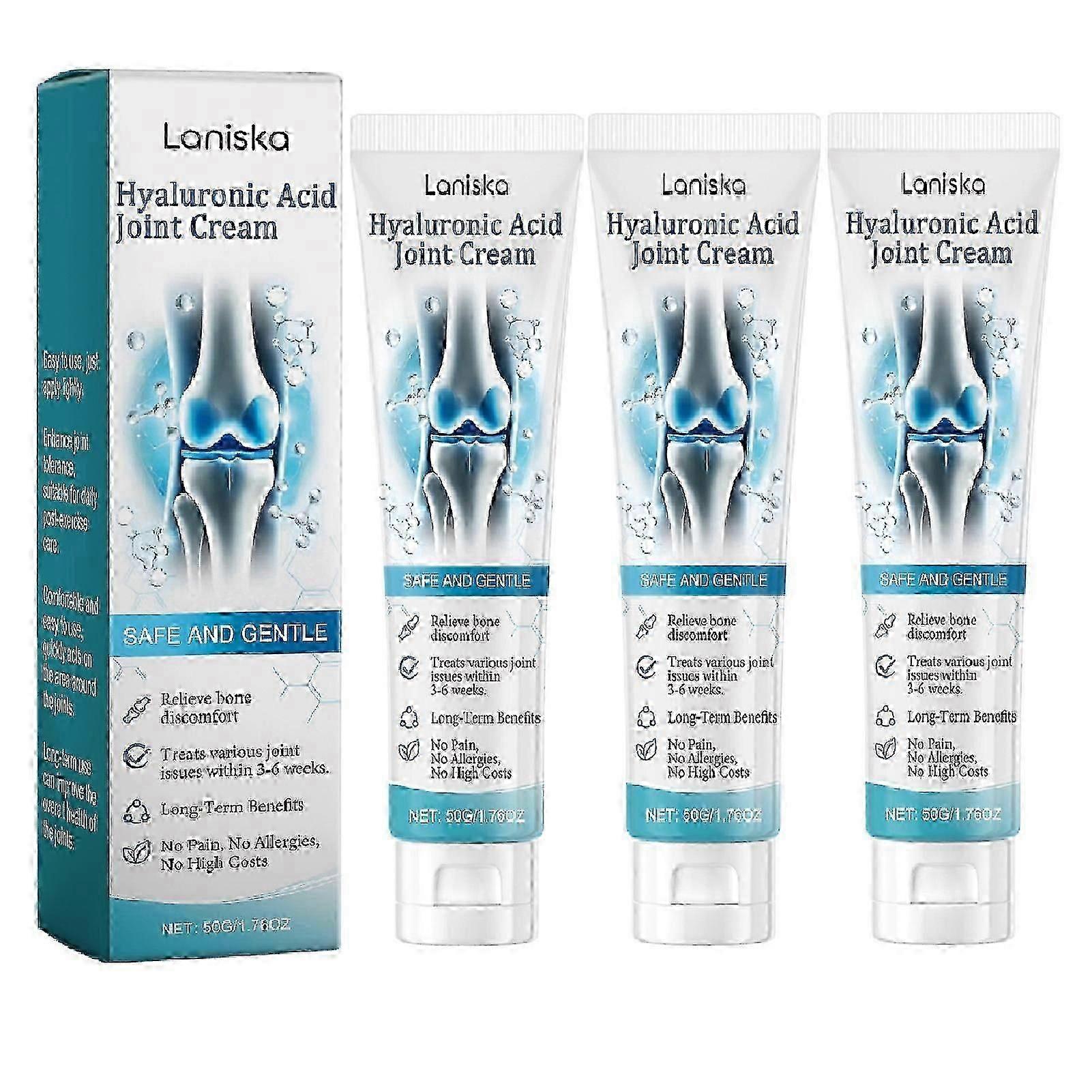 קרם למפרקים חומצה היאלורונית, קרם לעיסוי מפרקים חומצה היאלורונית, ג'ל מתקדם לטיפוח מפרקים ועצמות לגב, צוואר, ידיים, ברכיים