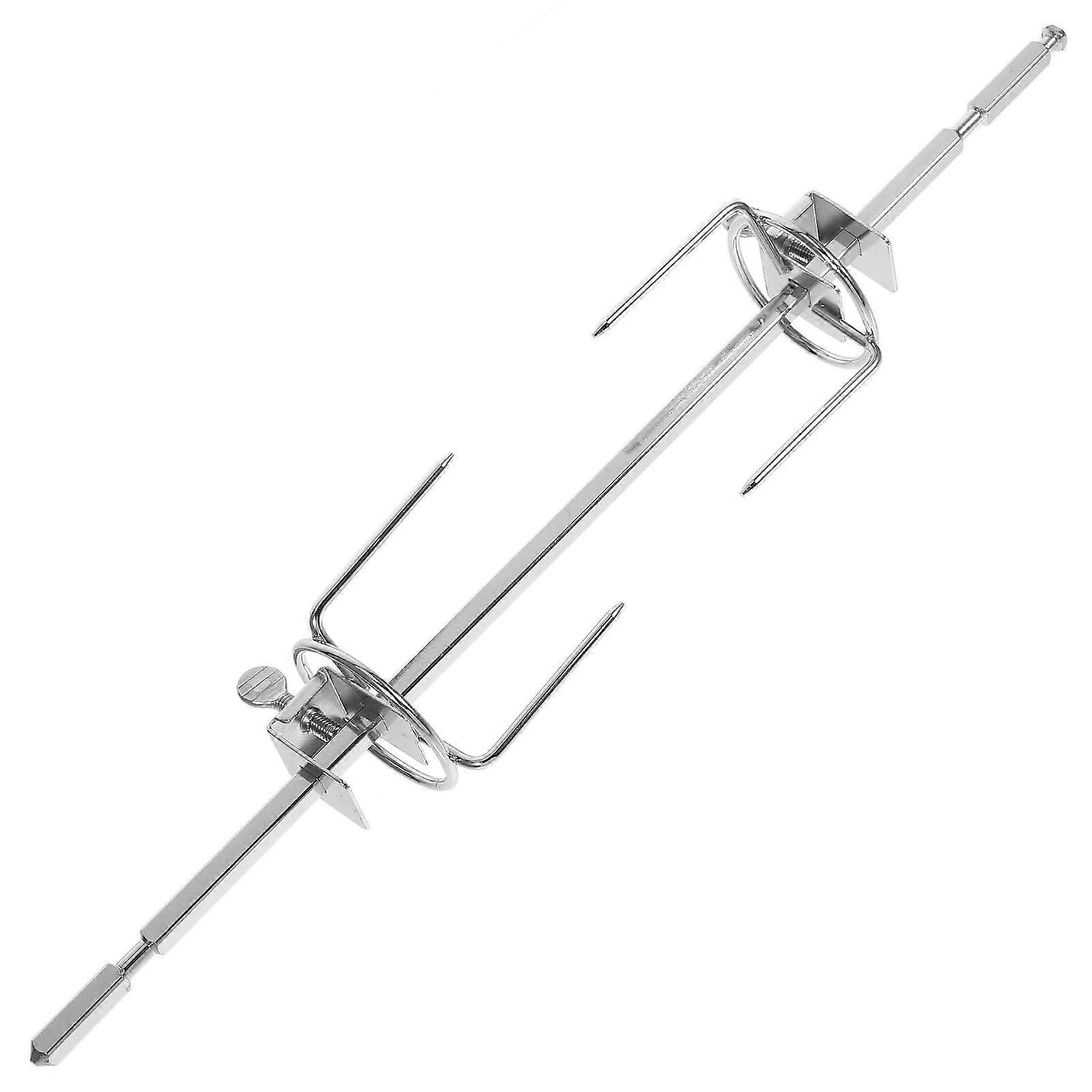 Stainless Steel Rotisserie Fork 360° Rotation for Even Chicken Roasting on Grill or Air Fryer