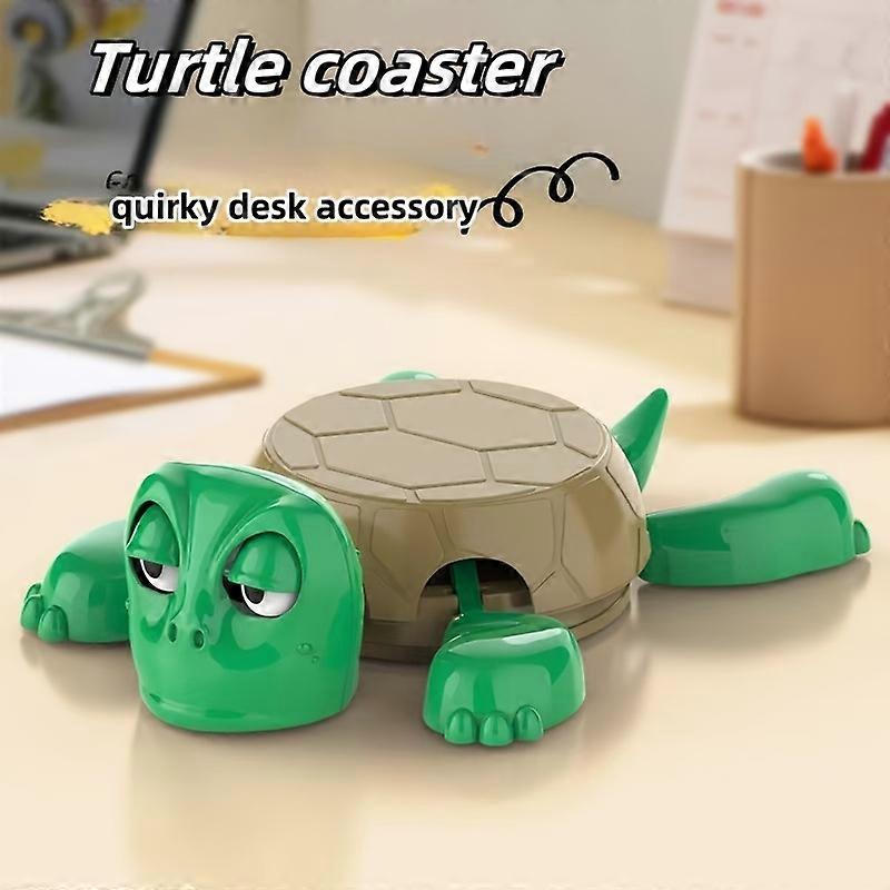Scaring Turtle Cat Toy Interactive Spring Sports Plastic No Battery Required Desktop Decoration��Pet Toys