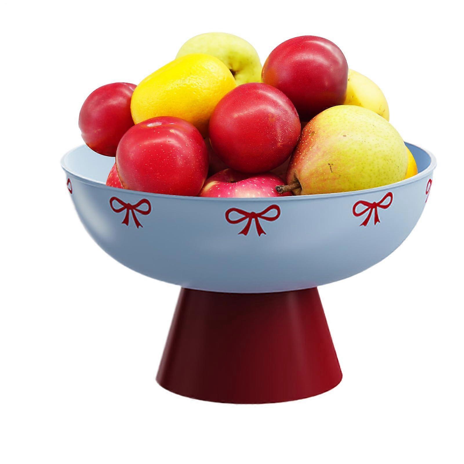 Fruit Serving Tray with Drain Basket for Kitchen Dining Camping Picnic, Fast Water Drainage