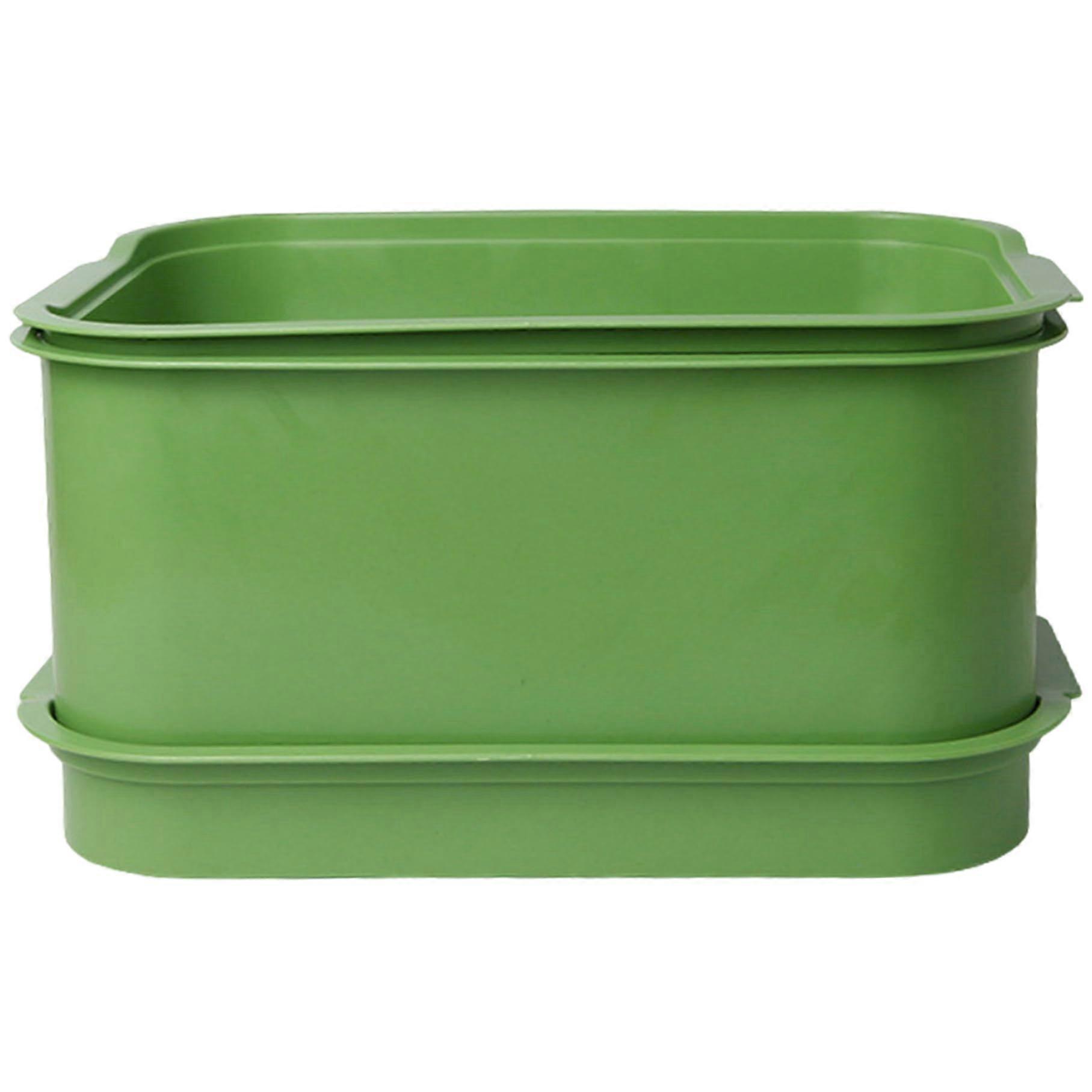 2Pcs Sprouting Trays BPA  Stackable Soil Microgreens Growing Trays for Bean Sprouts