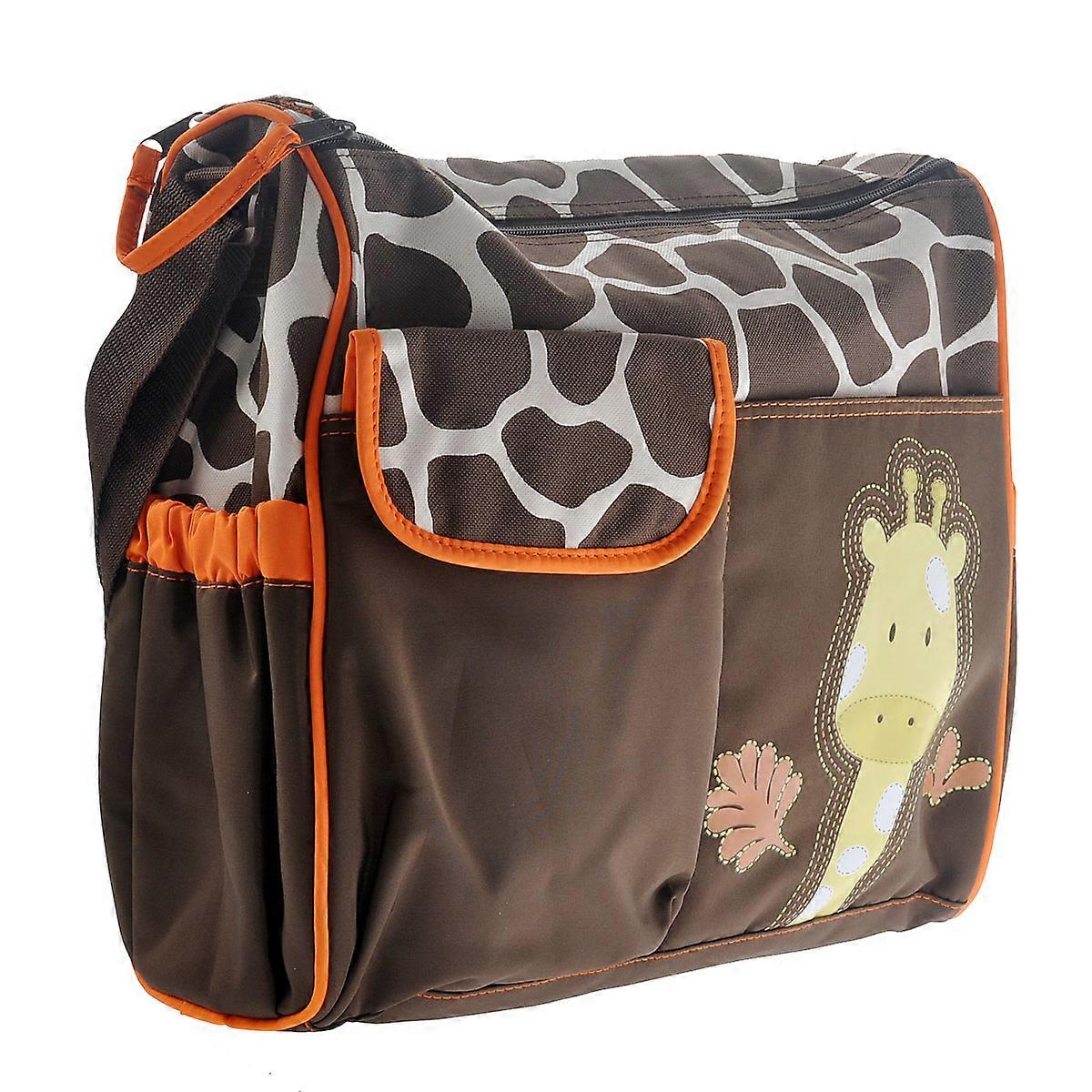 Giraffe Pattern Multi-Function Baby Diaper Changing Pad 1 Tote