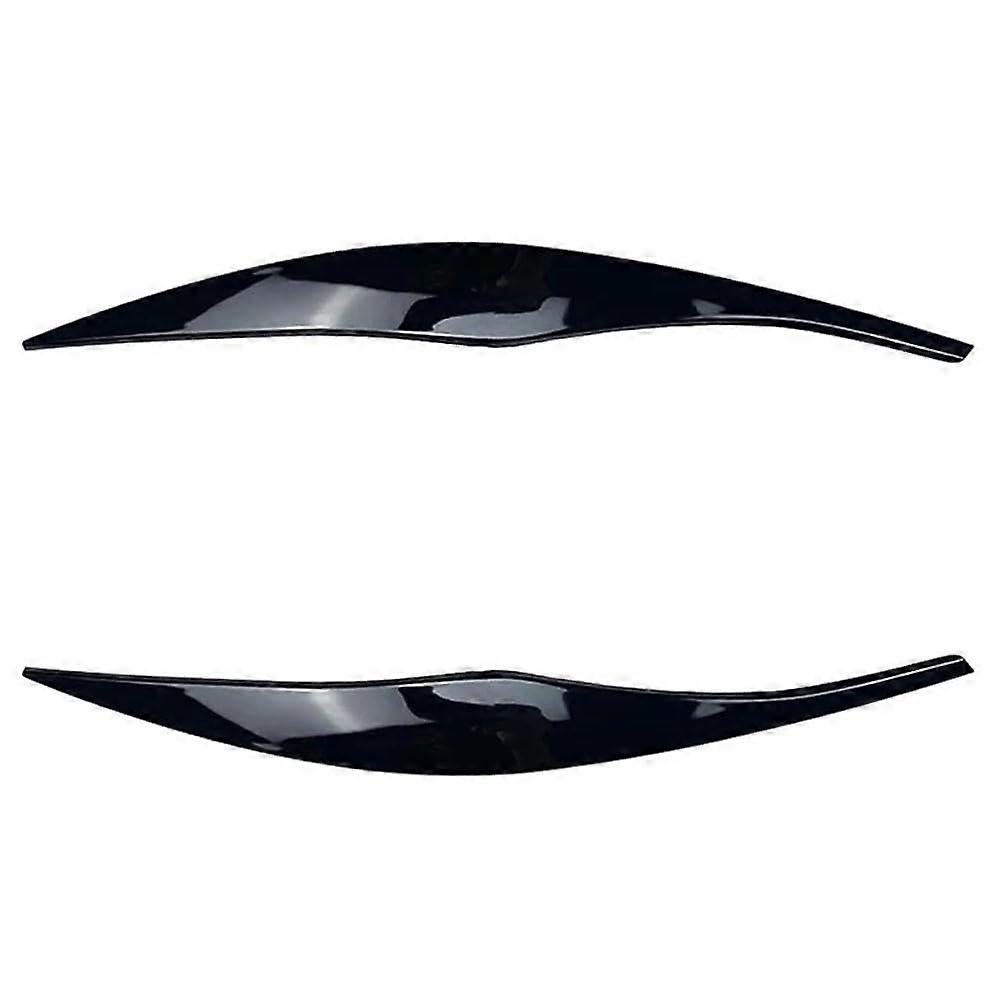 Gloss Black Headlight Eyebrows for BMW 3 Series E90 E91 2005‑2011 Eyelid Covers