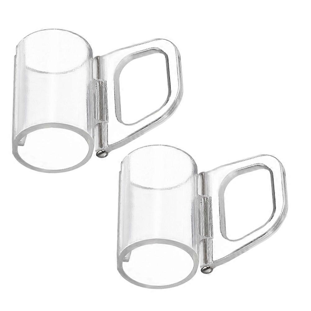 Clear Plastic Roller Shades Pull Down Clips Cordless Window Shade 6Pcs