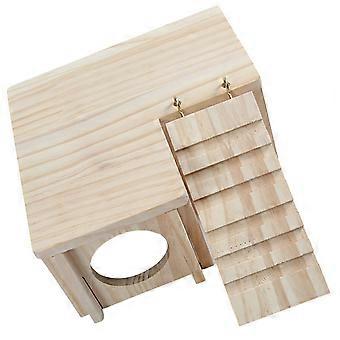 Hamsterversteck aus Holz, Burg mit Nistplatz, 2 Sets