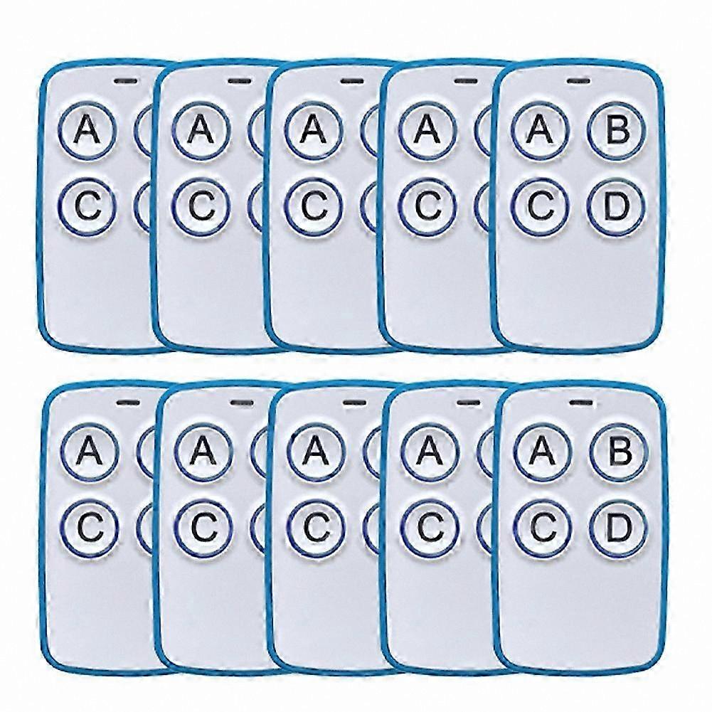 433MHz Universal Gate Remote Control Duplicator Key Fob Hand Transmitter 10 Pack