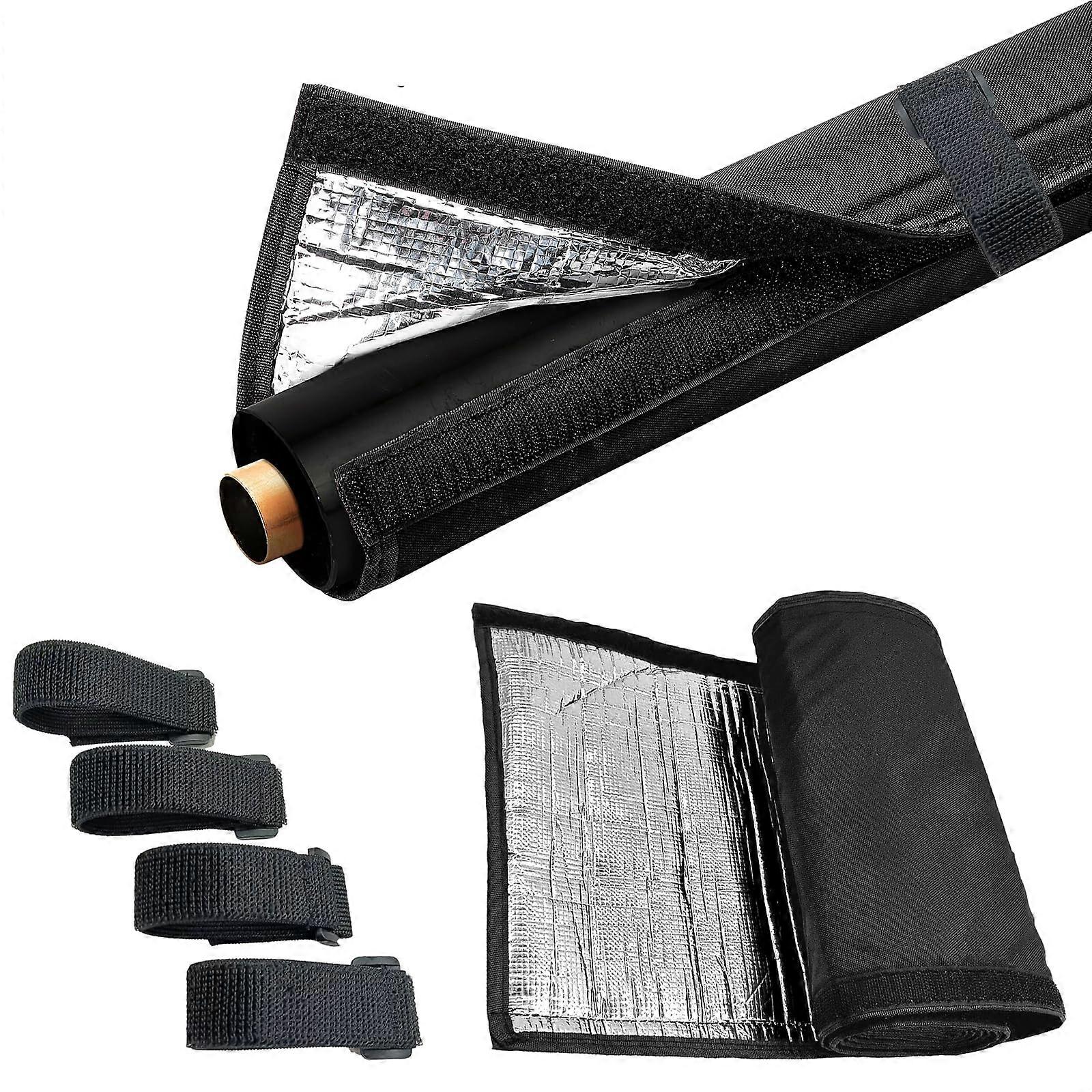 HVAC Line Set Cover 72'x10.2' Weatherproof AC Pipe Insulation Wrap with Adjustable Straps