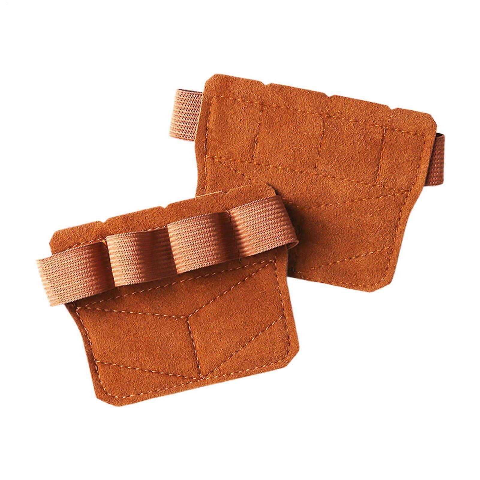 Weight Lifting Grips with AntiSlip Secure Grip, Palm Protector for Pull Ups and Deadlifts Brown