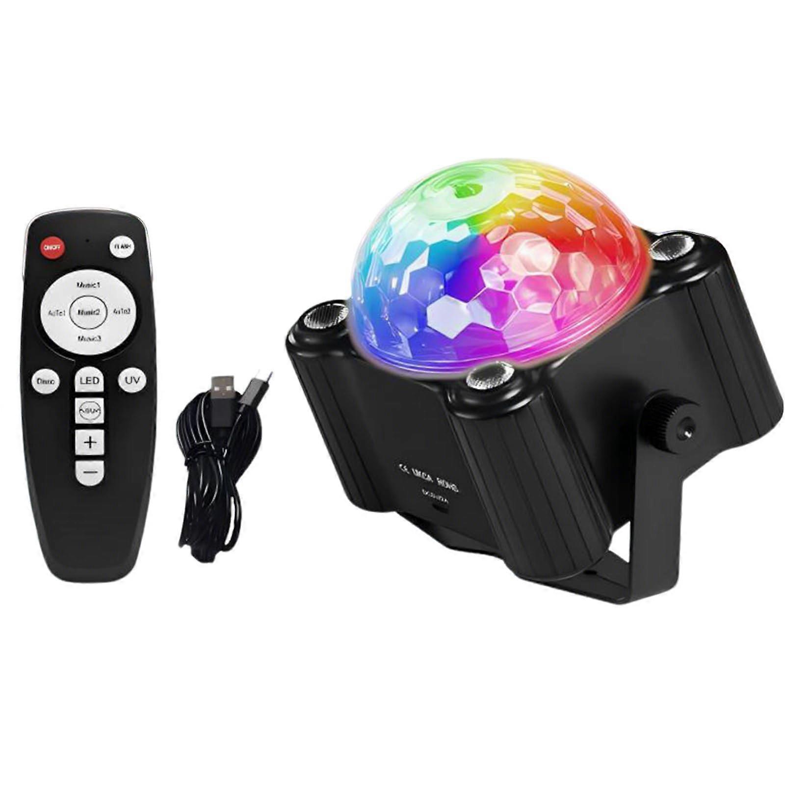 LED Stage Lights with Voice Control Music Sync Strobe for Parties Weddings Dynamic Color Effects