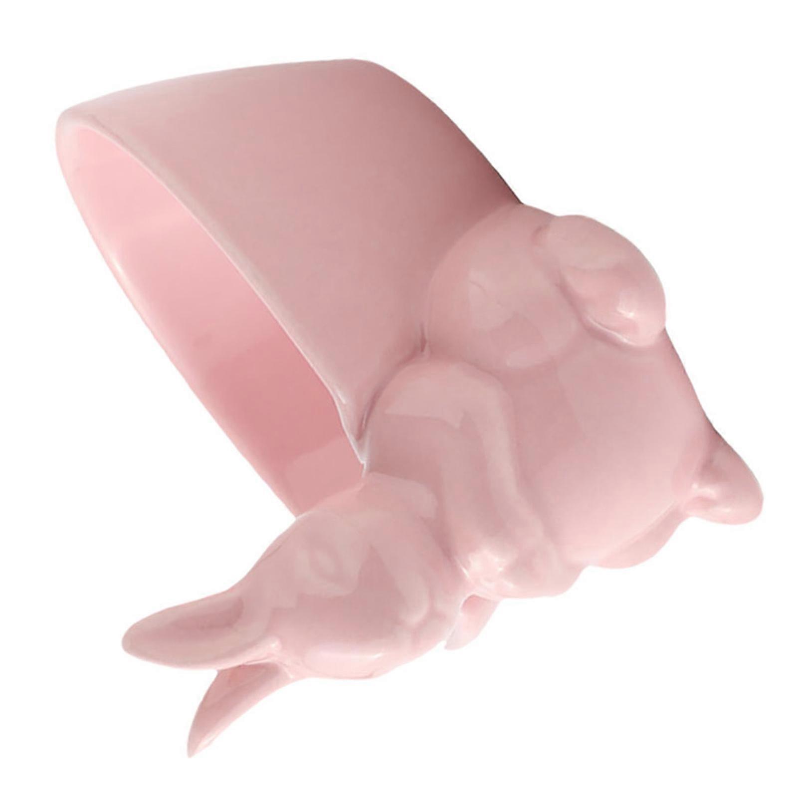 Easter Bunny Candy Dish Ceramic Multi Function Salad Bowl Random Color 1Pc