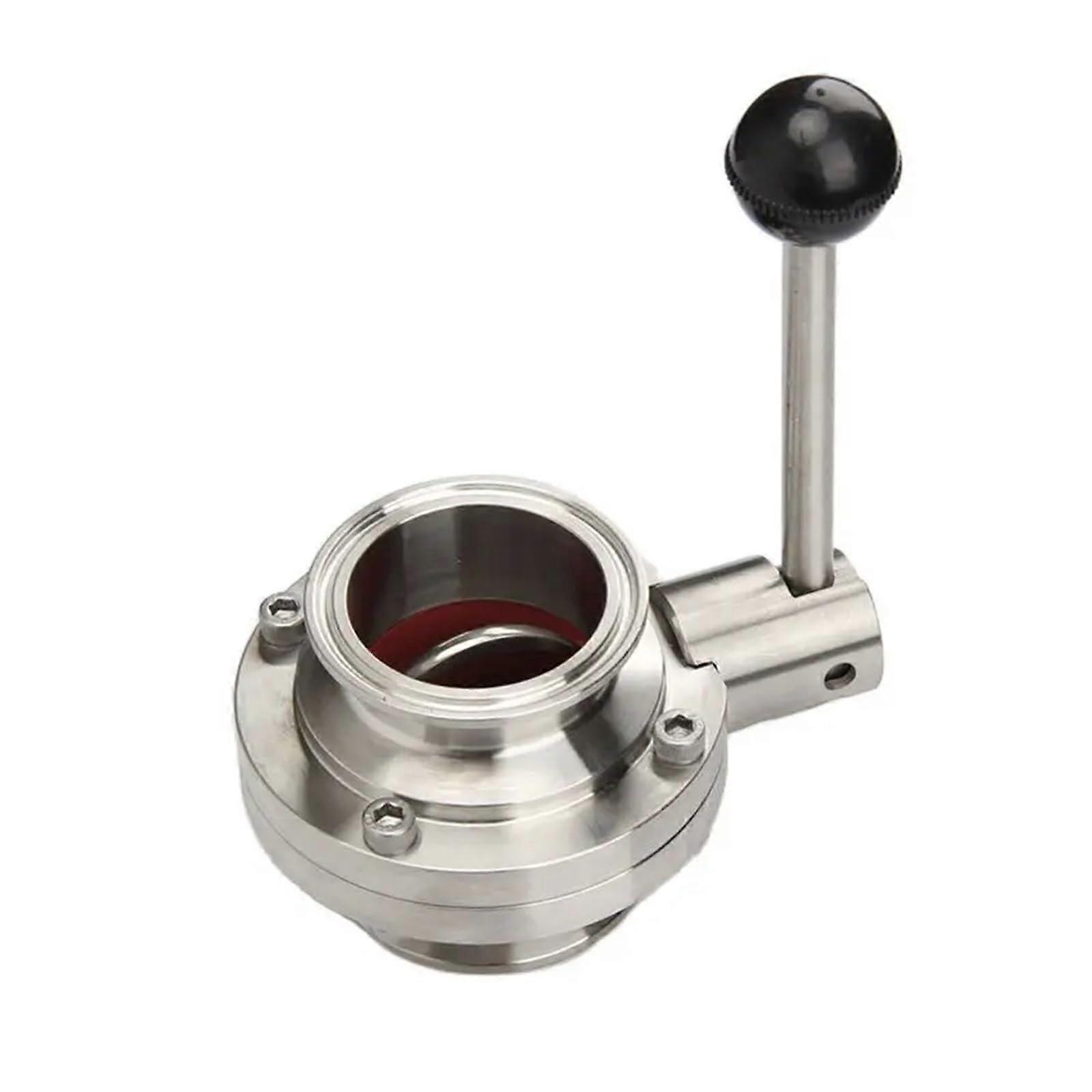 1.5 Inch Stainless Steel Tri Clamp Valve with Easy Pull Handle for Sanitary Quick Flow Control Ref: 7003