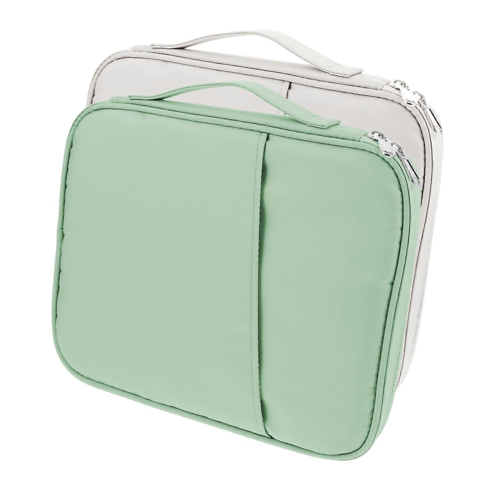 WaterResistant Tablet Sleeve with Handle, MultiLayer Travel Organizer Case for iPad and Electronics