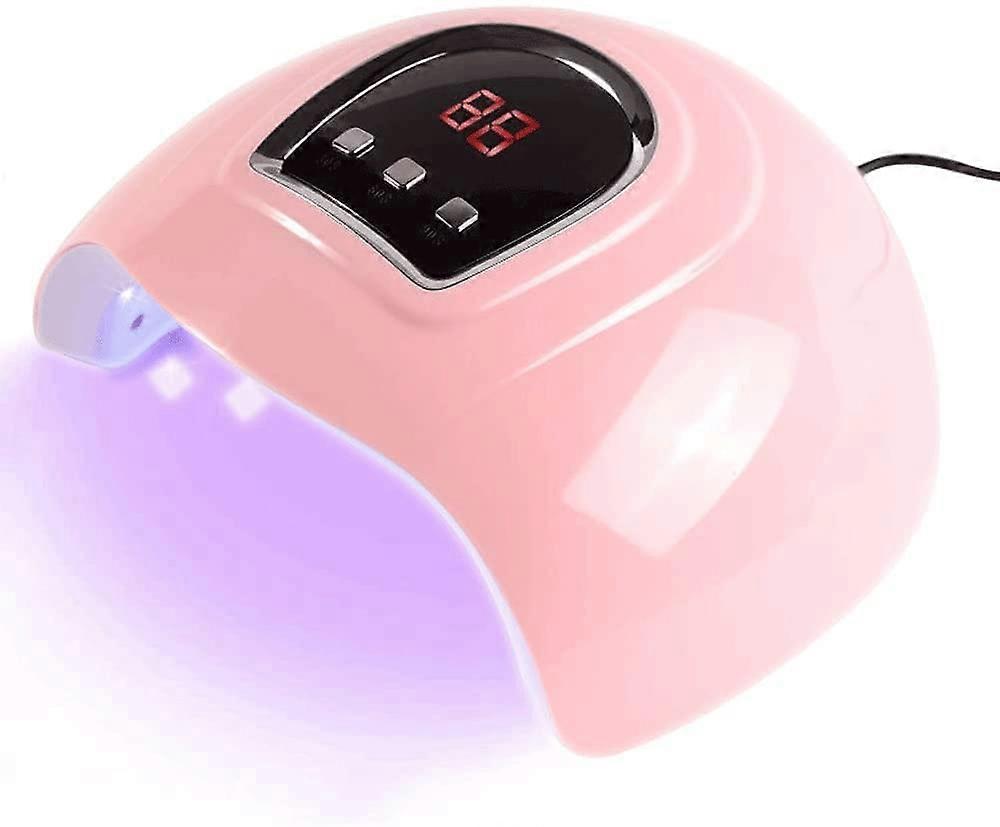 54W UV LED Nail Lamp Gel Nail Dryer with Auto Sensor Fast Curing and Multiple Timer Settings