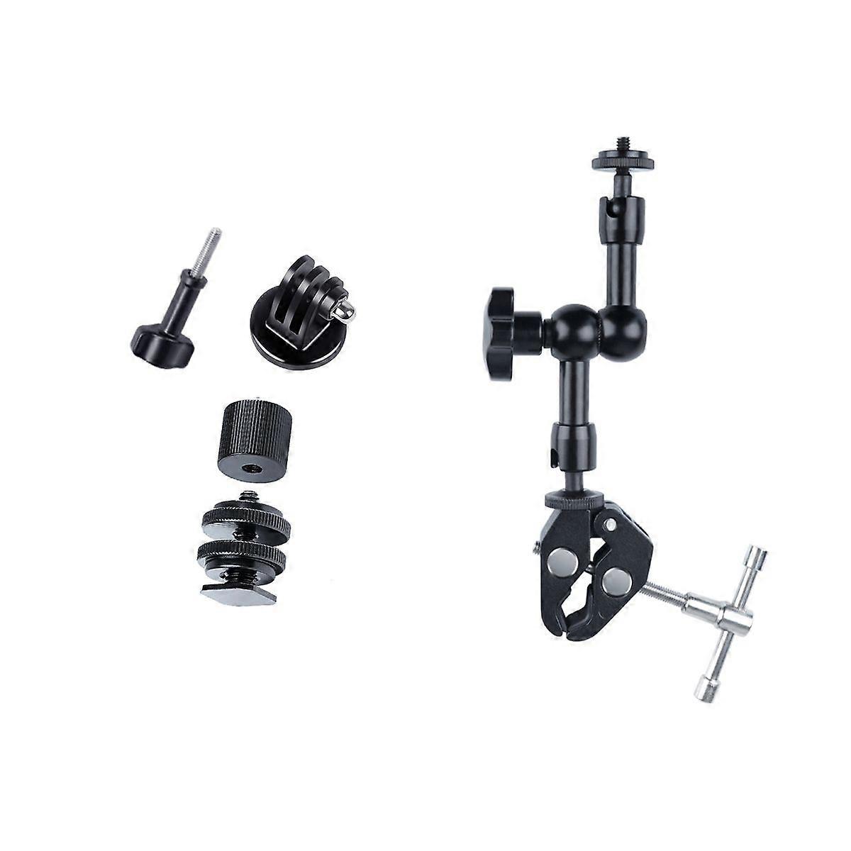 7 inch Adjustable Friction Articulating Magic Arm + Large Claws Clips