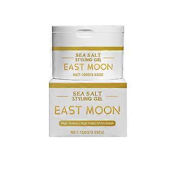 Gel Modelador de Cabelo Masculino East Moon com Sal Marinho: Hidratante, Brilhante, Natural e Volumoso.